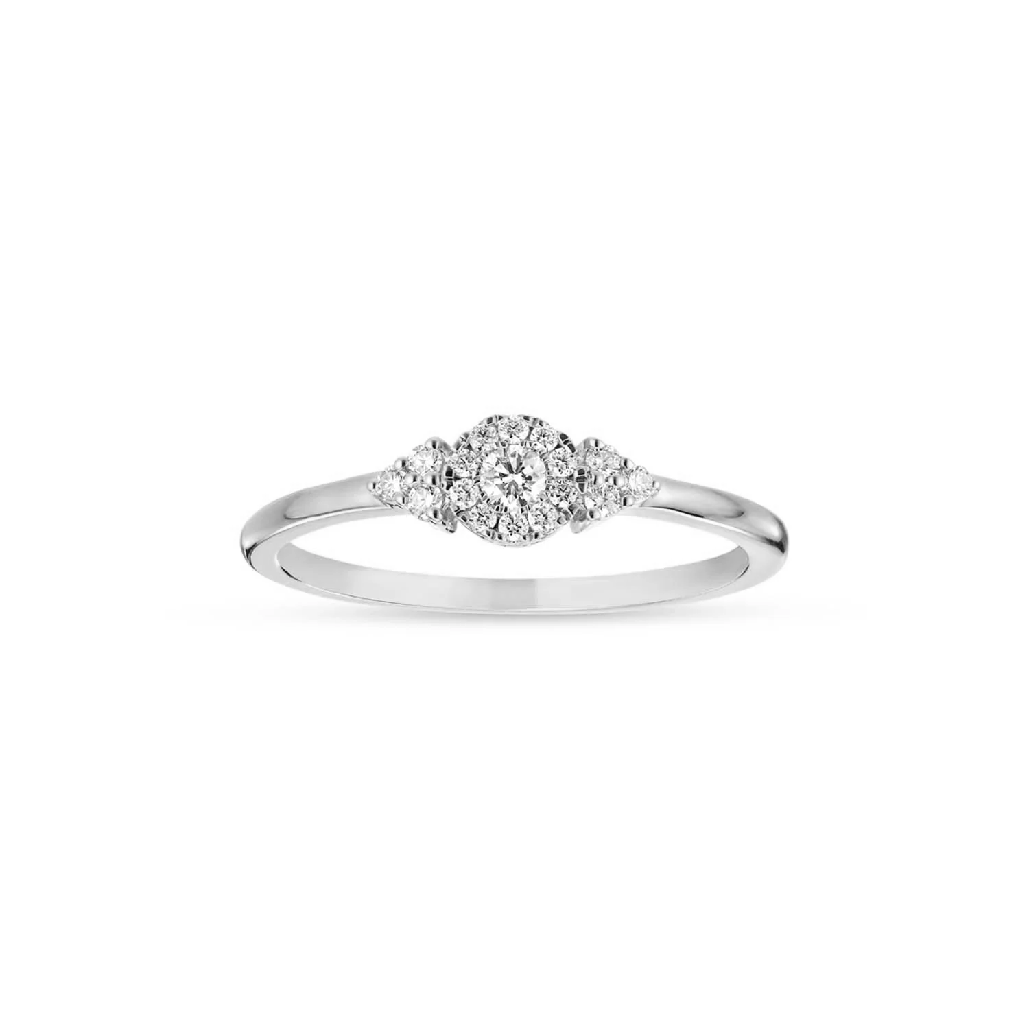 Aveny LUXURY - Ring, 0,15ct w/si - 14 kt. hvidguld
