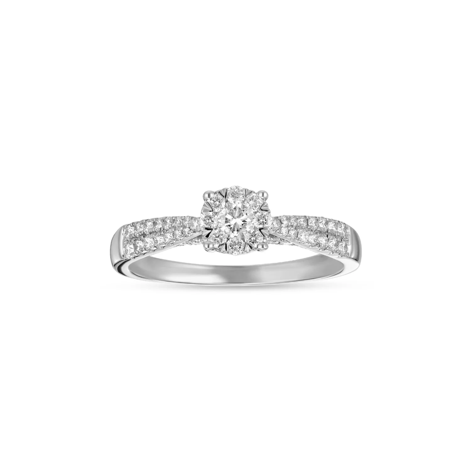 Aveny LUXURY - Ring m. 0,53 ct. w/si - 14 kt. hvidguld