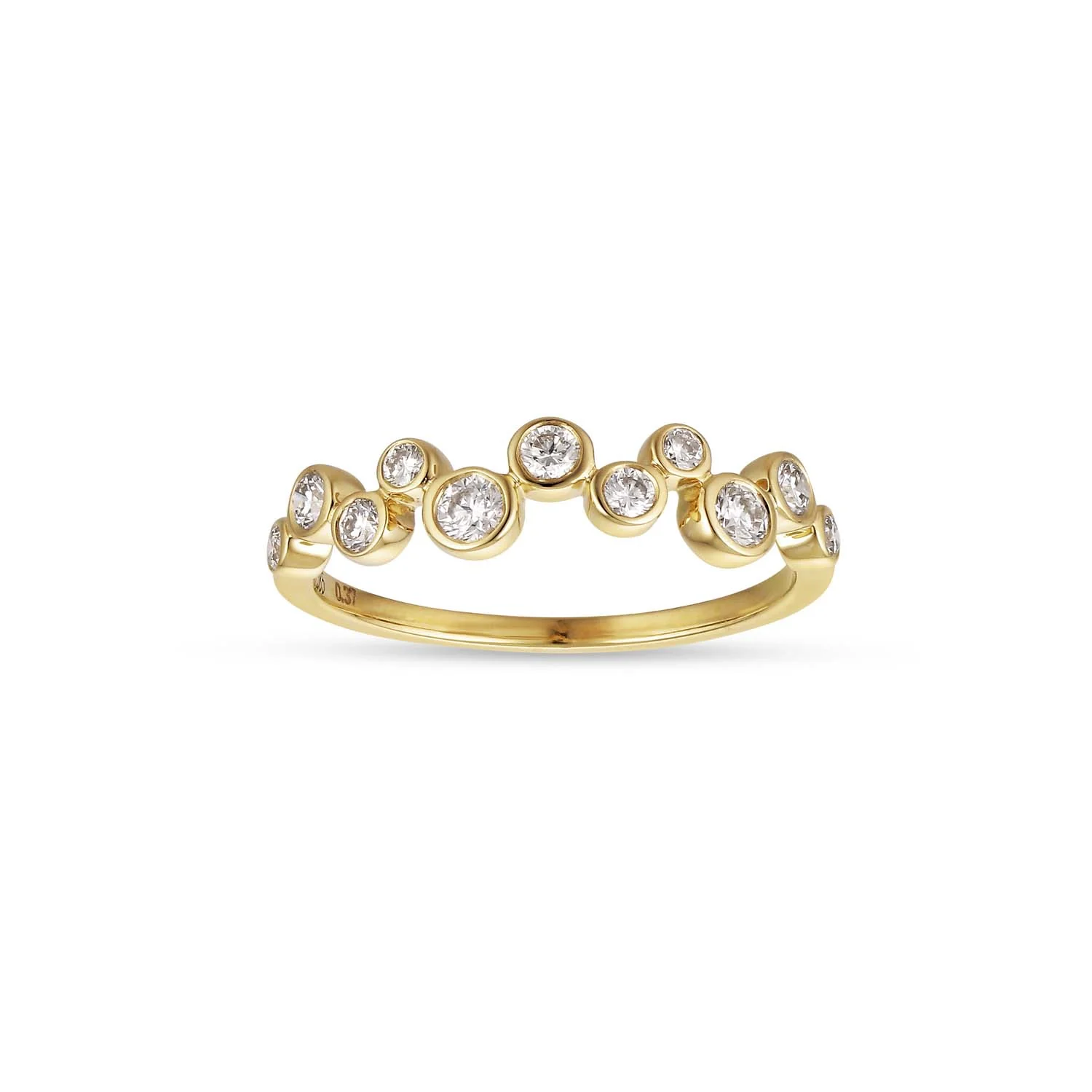 Aveny LUXURY - Ring m. 11 brillianter, 0,37 ct. w/si - 14 kt. guld