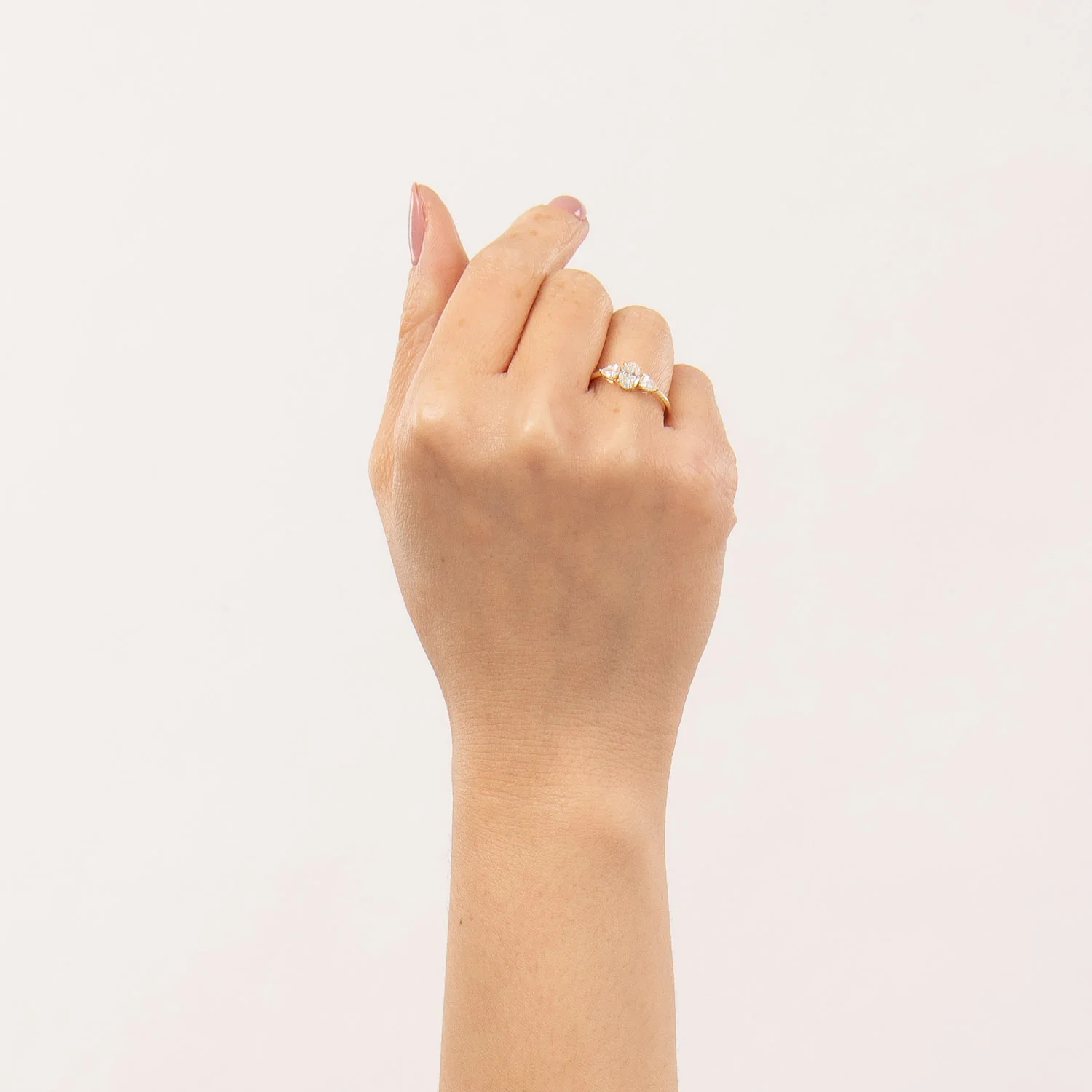 Aveny LUXURY - Ring m. 3 brillanter, 0,82 ct. w/si - 14 kt. guld - Image 2