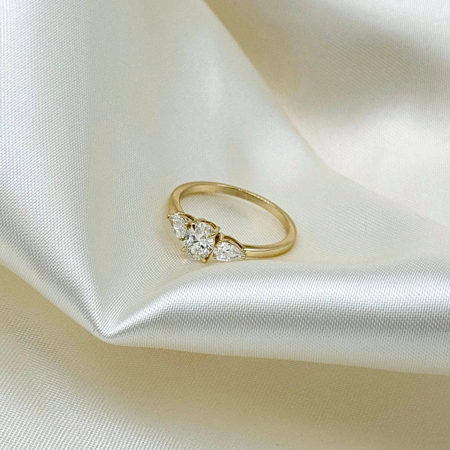 Aveny LUXURY - Ring m. 3 brillanter, 0,82 ct. w/si - 14 kt. guld - Image 3
