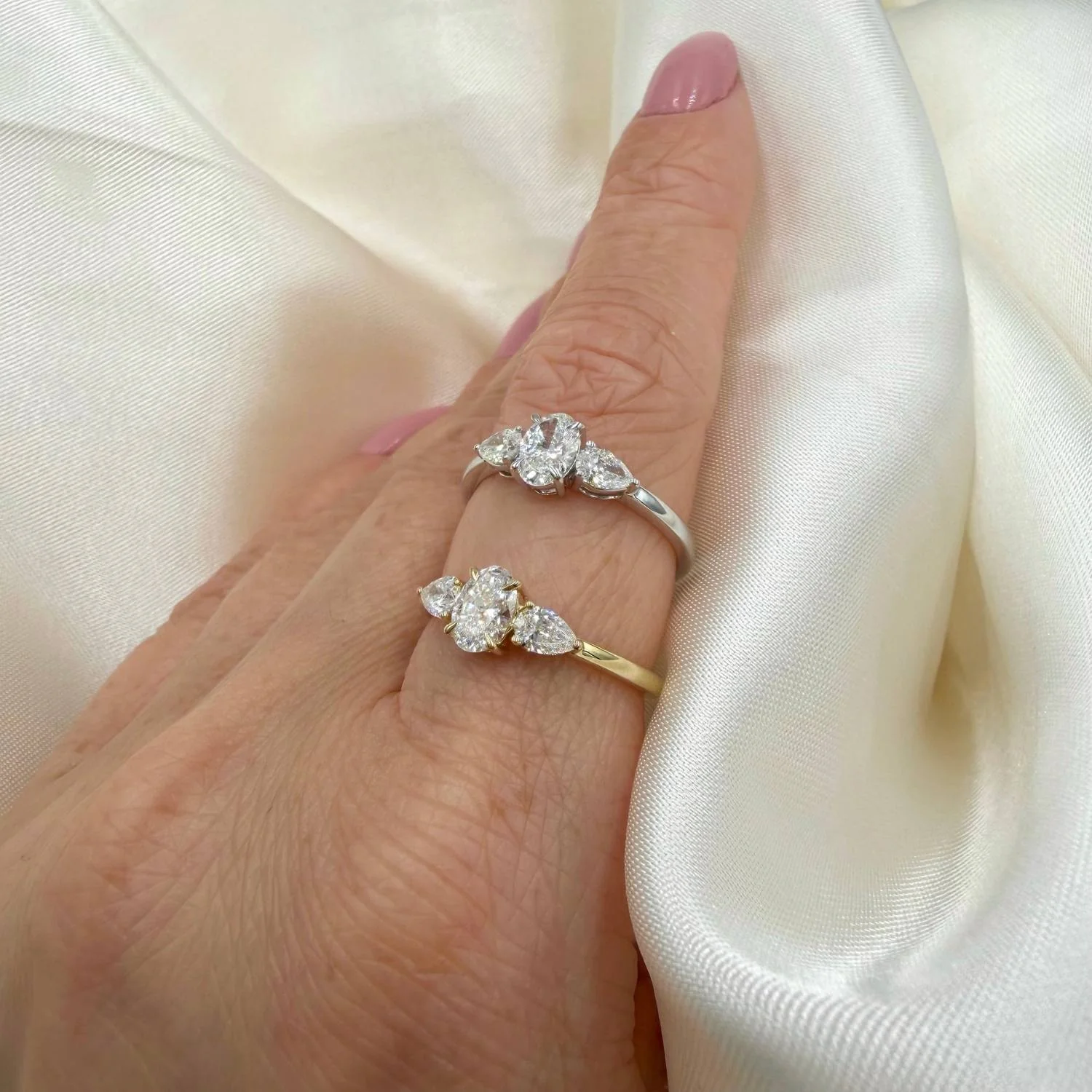 Aveny LUXURY - Ring m. 3 brillanter, 0,82 ct. w/si - 14 kt. guld - Image 4