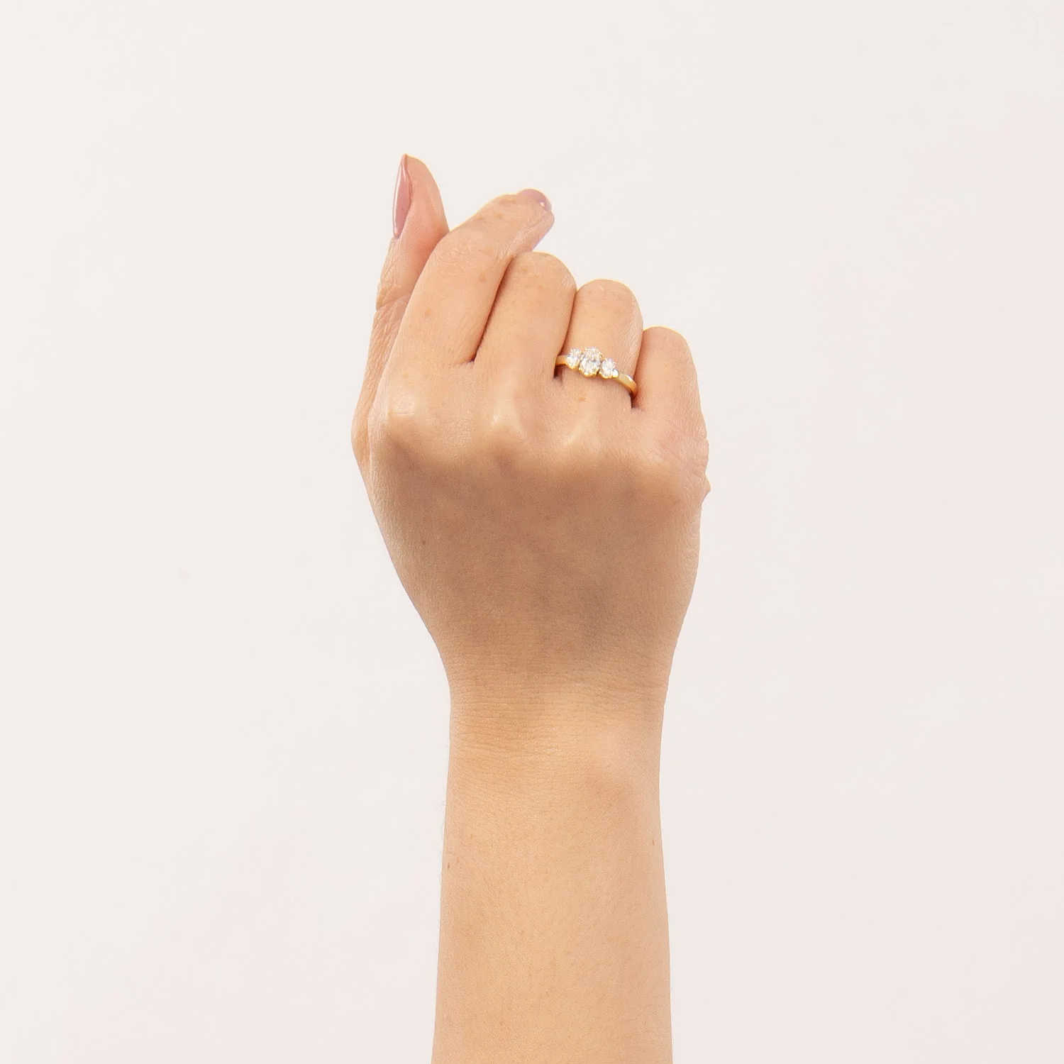 Aveny LUXURY - Ring m. 3 brillanter, 87 ct. w/si - 14 kt. guld - Image 2