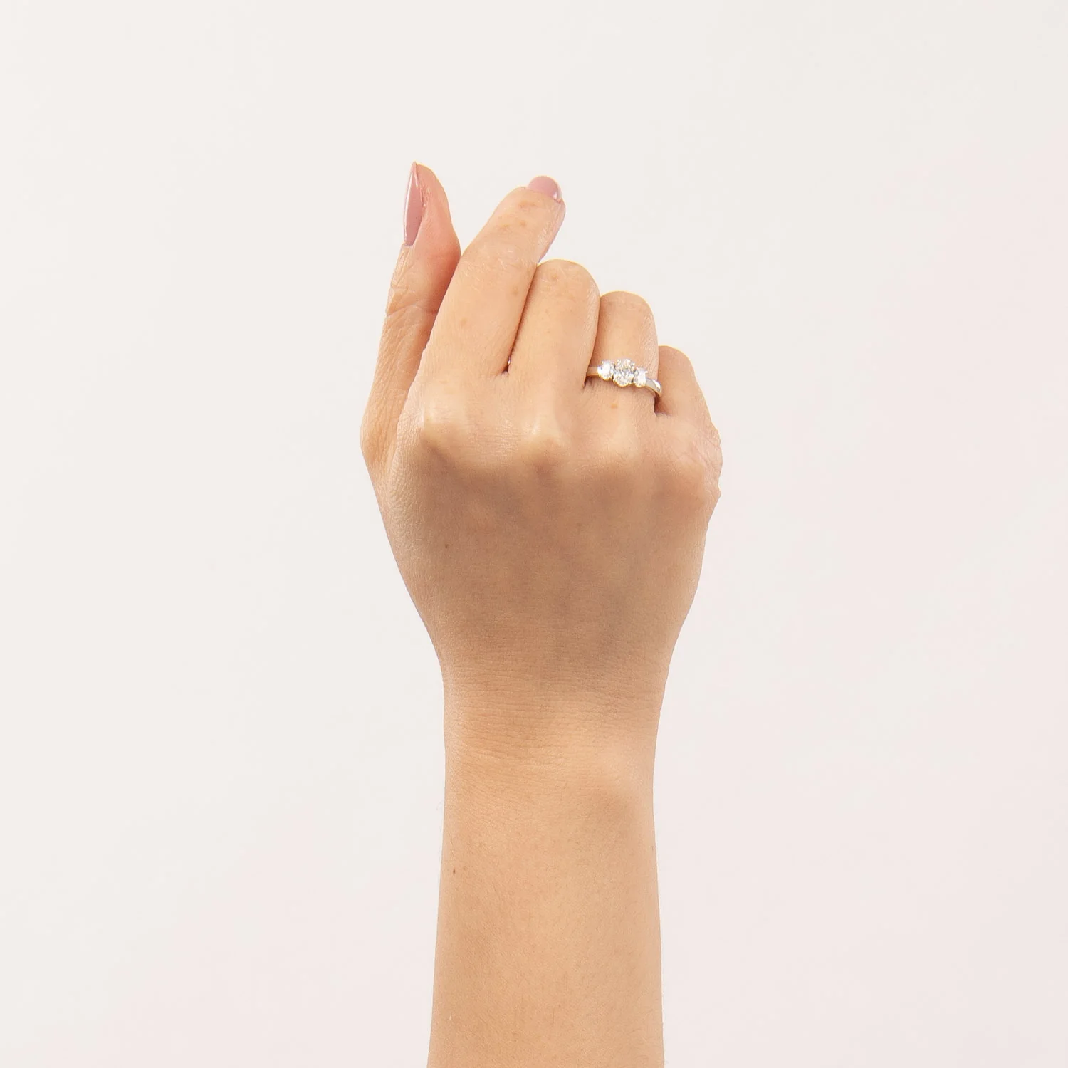 Aveny LUXURY - Ring m. 3 brillanter, 87 ct. w/si - 14 kt. hvidguld - Image 2