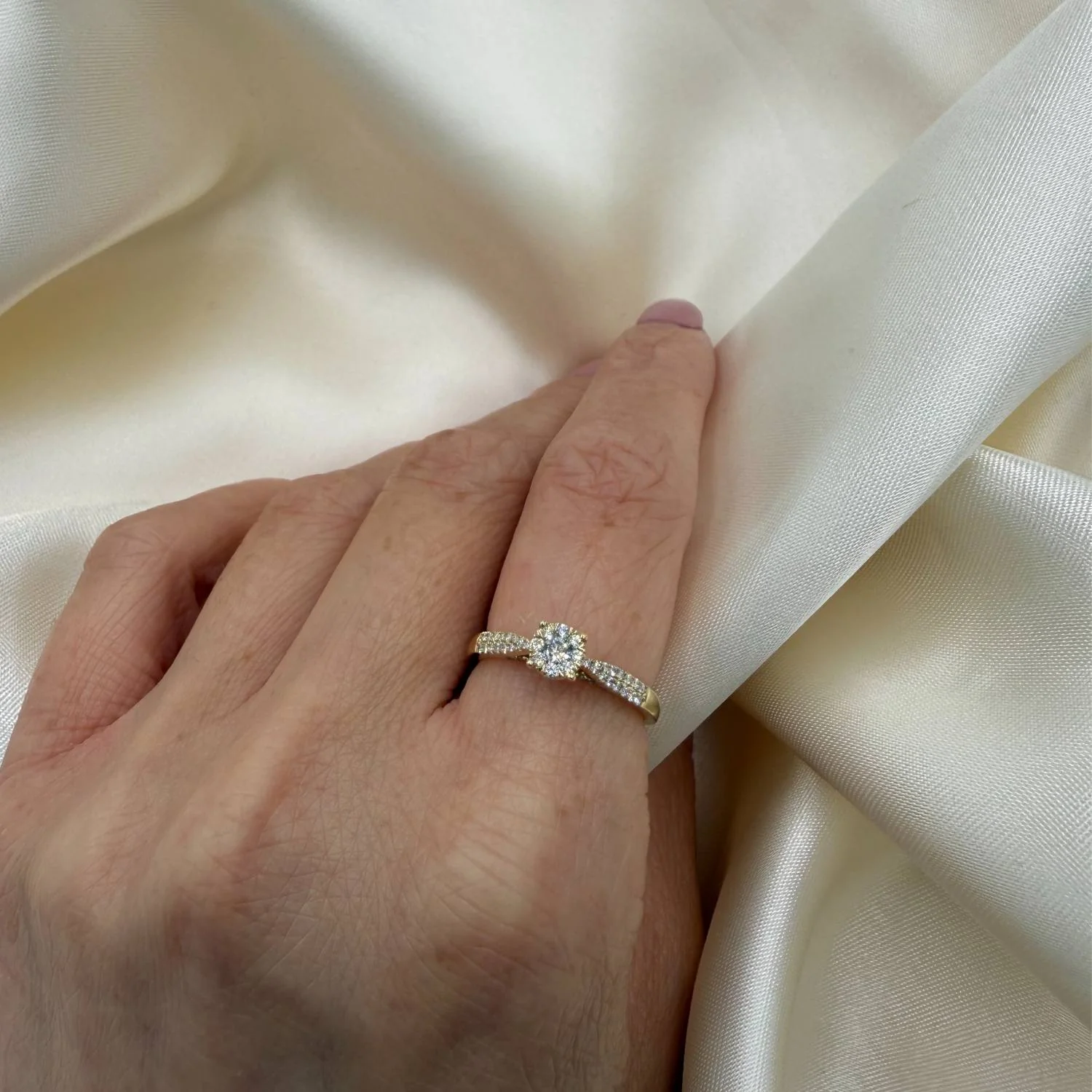 Aveny LUXURY - Ring m. 55 brillianter, 0,35 ct. w/si - 14 kt. guld - Image 3