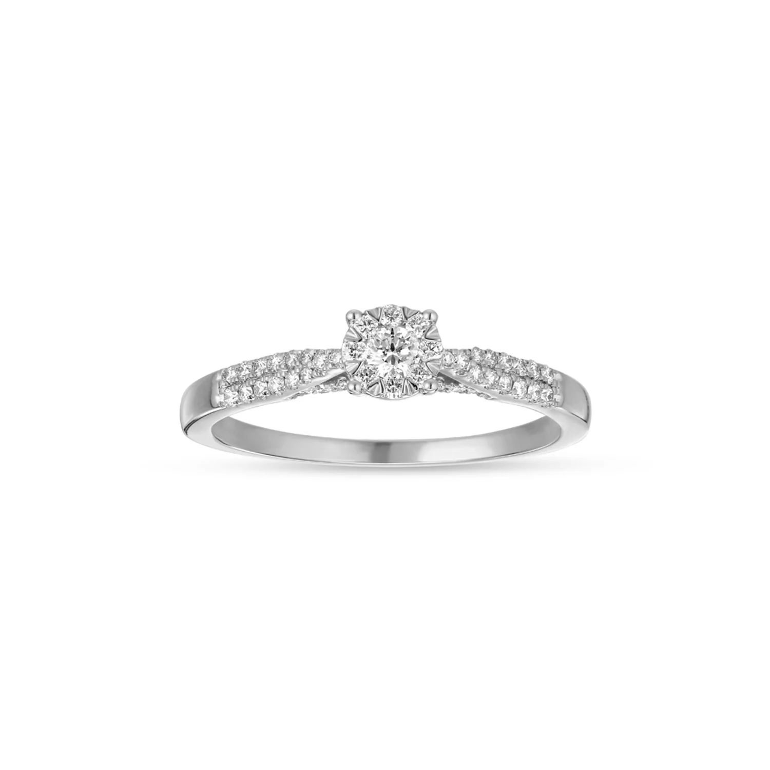 Aveny LUXURY - Ring m. 55 brillianter, 0,35 ct. w/si - 14 kt. hvidguld