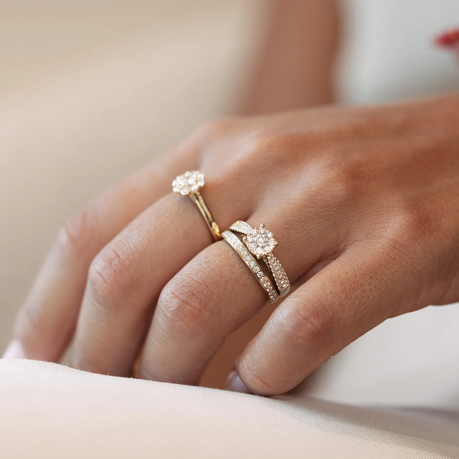 Aveny LUXURY - Ring m. 57 brillianter, 0,71 ct. w/si - 14 kt. guld - Image 7