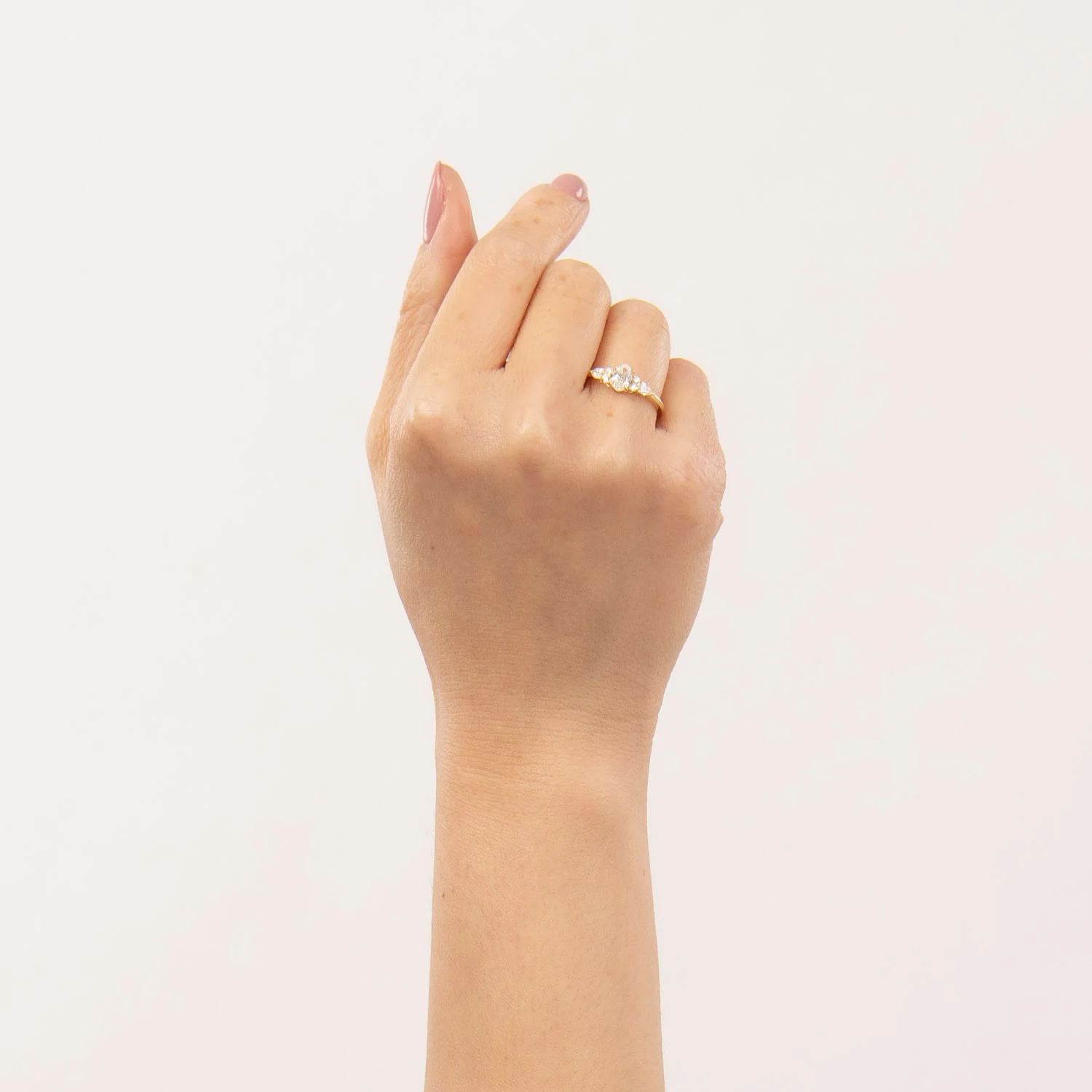 Aveny LUXURY - Ring m. 7 brillanter, 0,76 ct. w/si - 14 kt. guld - Image 2