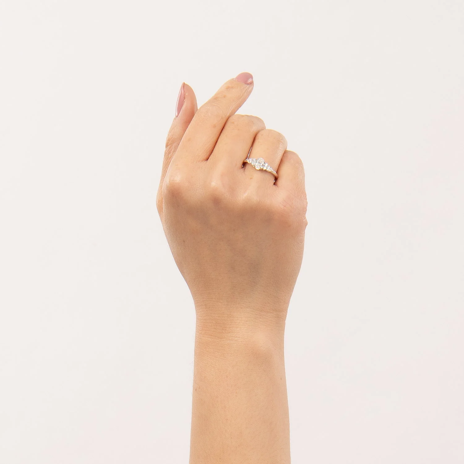 Aveny LUXURY - Ring m. 7 brillanter, 0,76 ct. w/si - 14 kt. hvidguld - Image 2