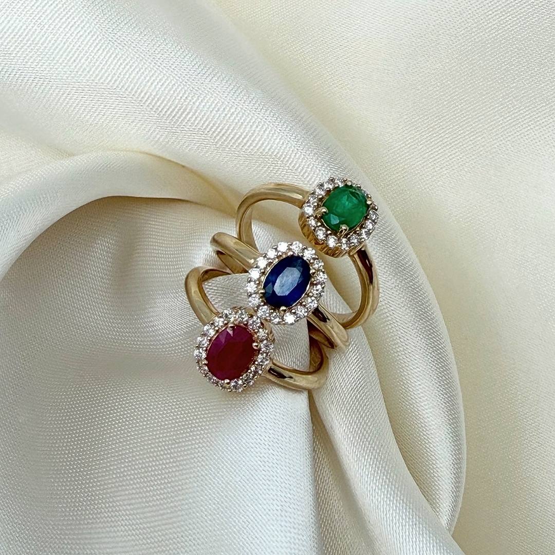 Aveny LUXURY - Ring m. smaragd, 16x0,01 ct. w/si - 14 kt. guld - Image 9