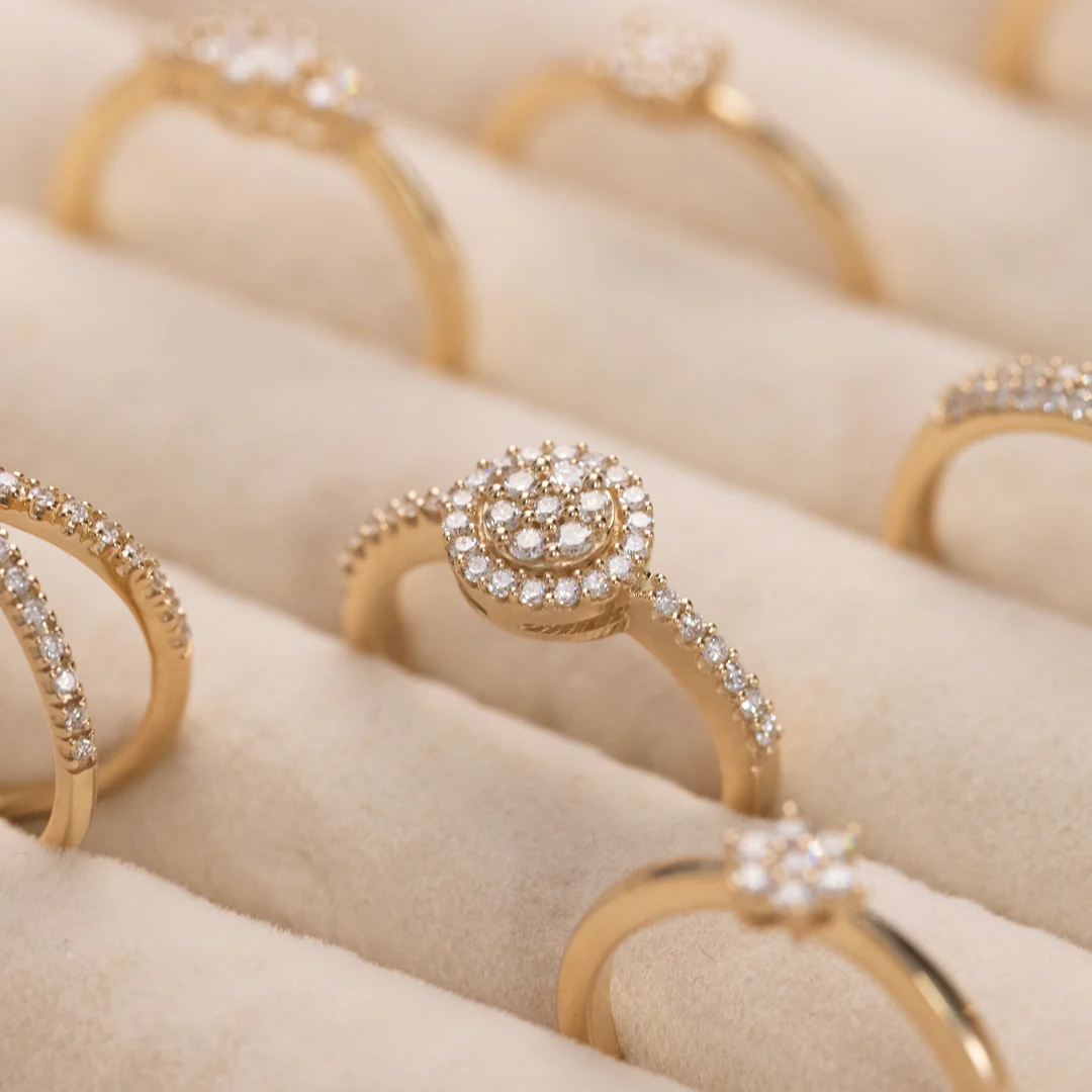 Aveny LUXURY - Roset ring, 0,40ct. - 14 kt. guld - Image 6