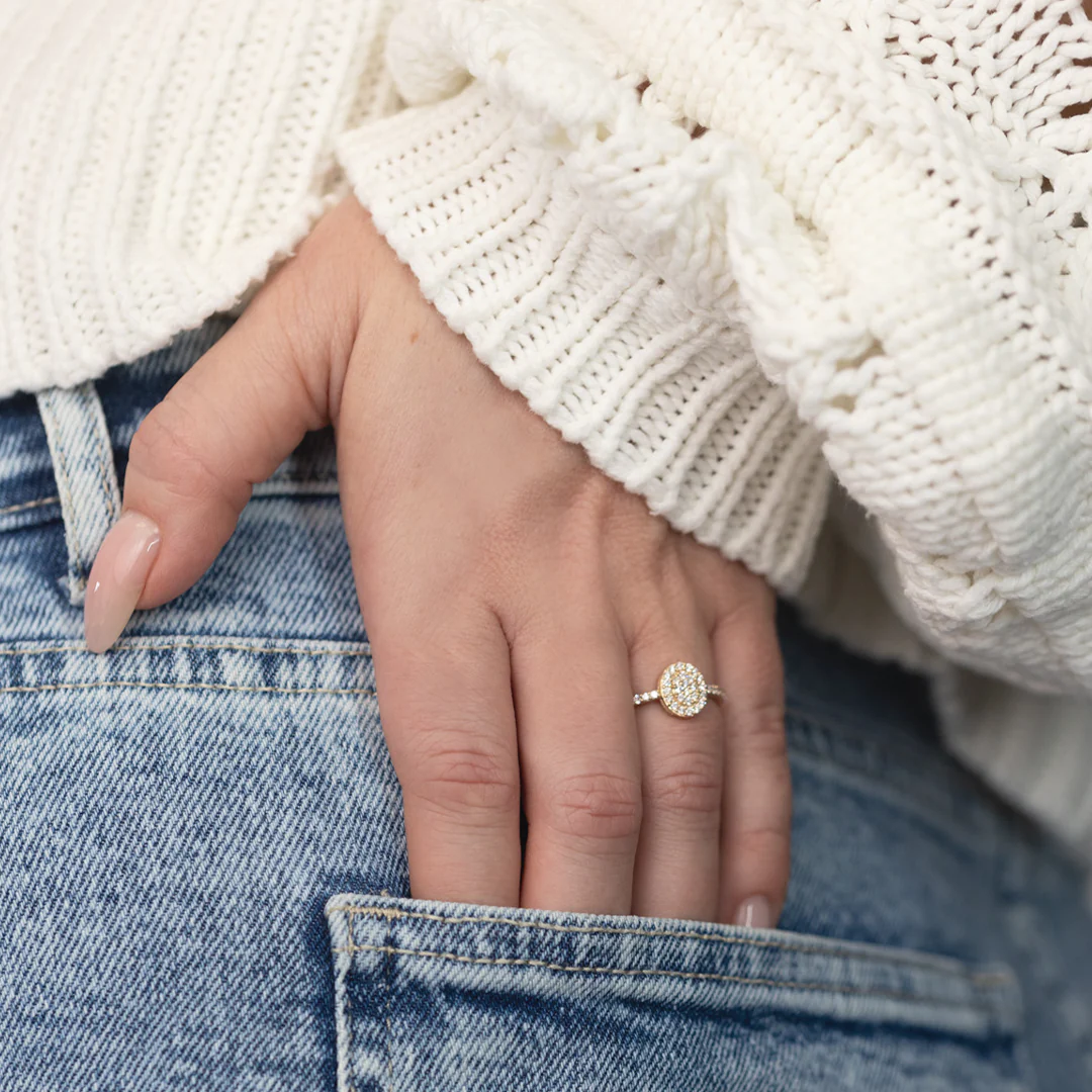 Aveny LUXURY - Roset ring, 0,40ct. - 14 kt. guld - Image 7