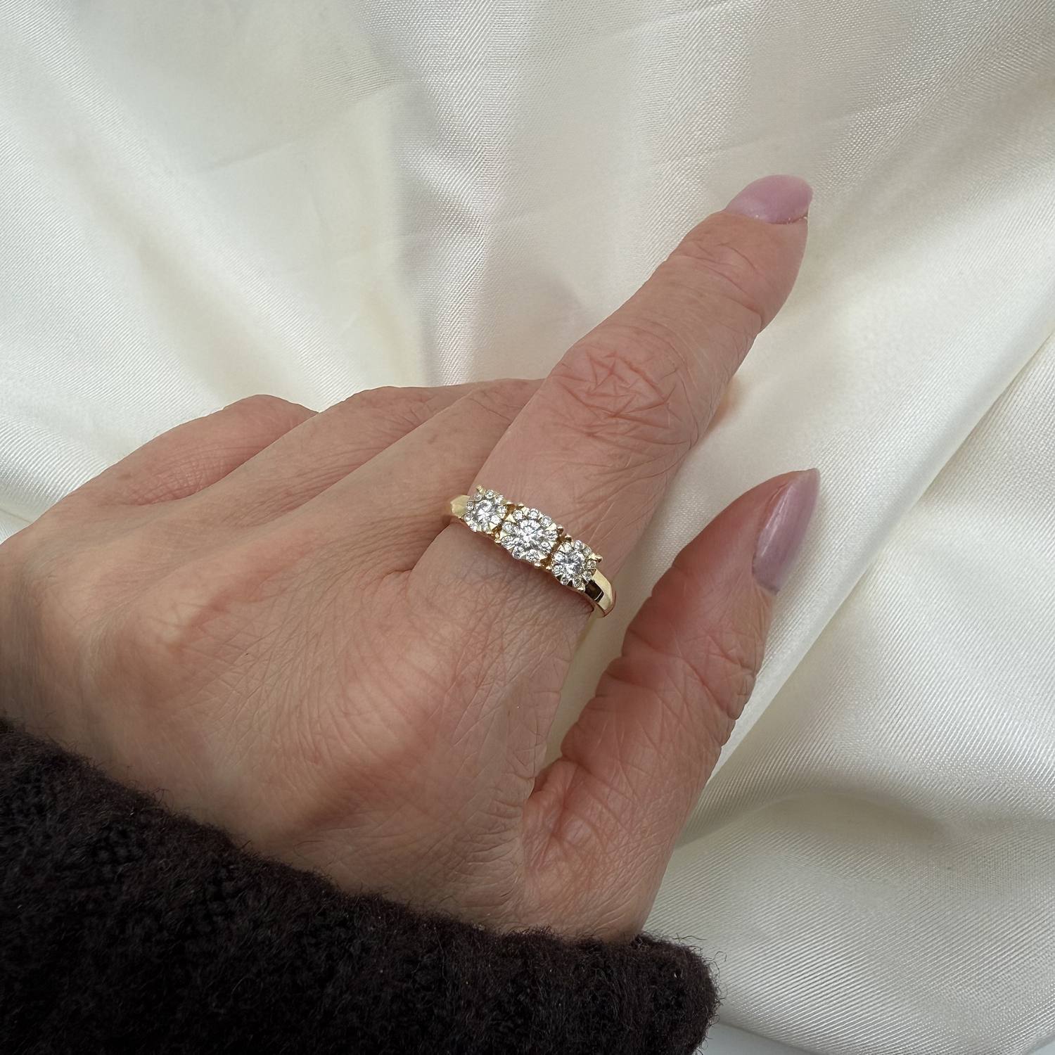 Aveny LUXURY - Roset ring, 0,41 ct. w/si - 14 kt. guld - Image 4