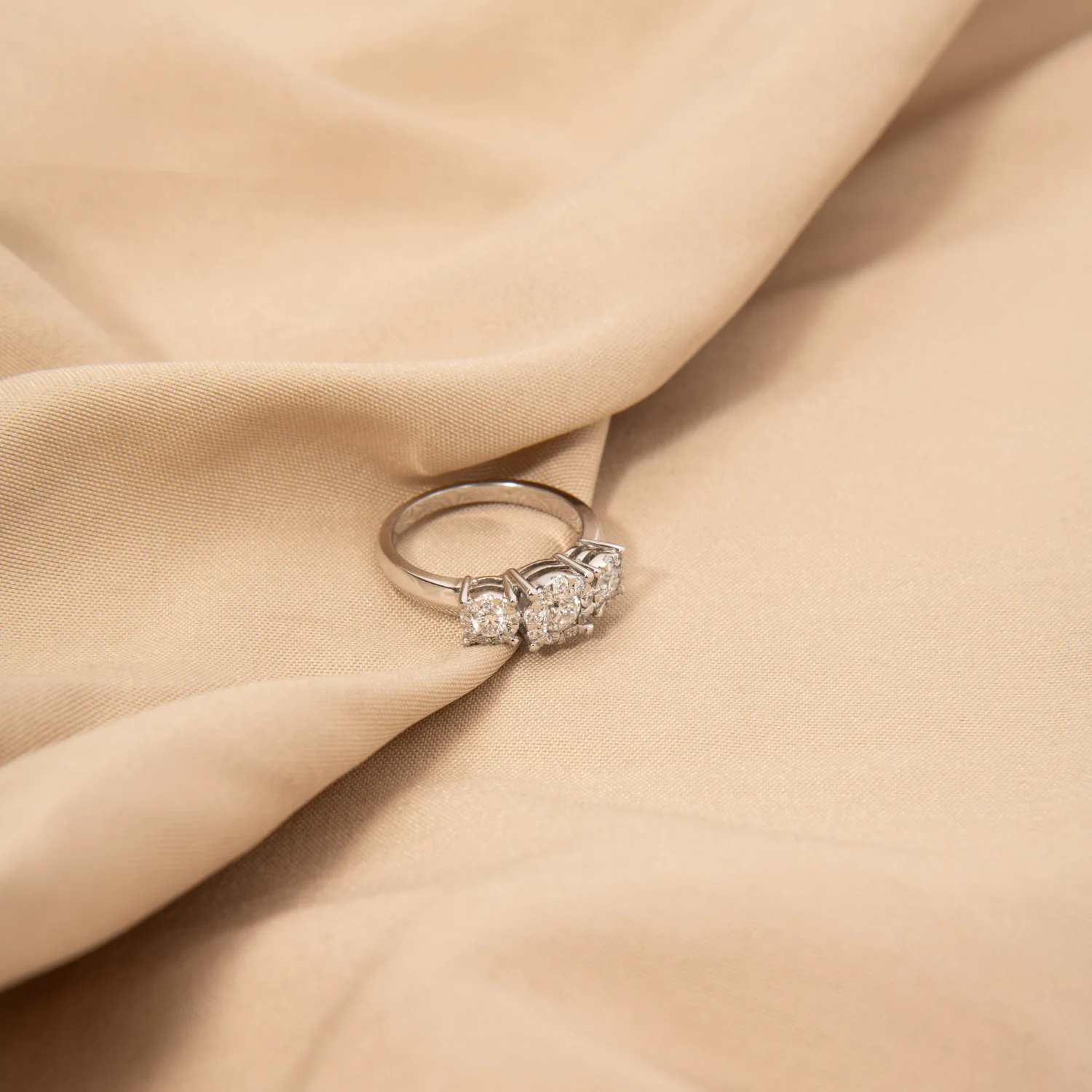 Aveny LUXURY - Roset ring, 0,74 ct. w/si - 14 kt. hvidguld - Image 3