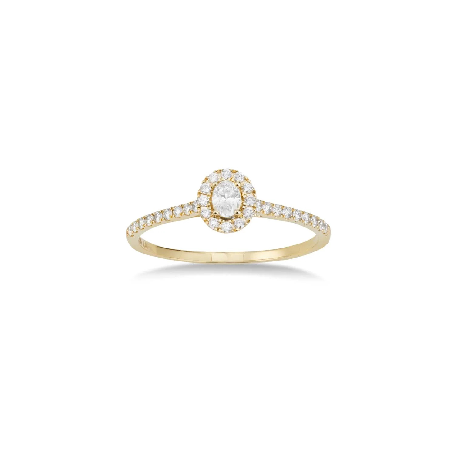 Aveny LUXURY - Rosetring m. 31 brillianter, 0,40 ct. w/si - 14 kt. guld