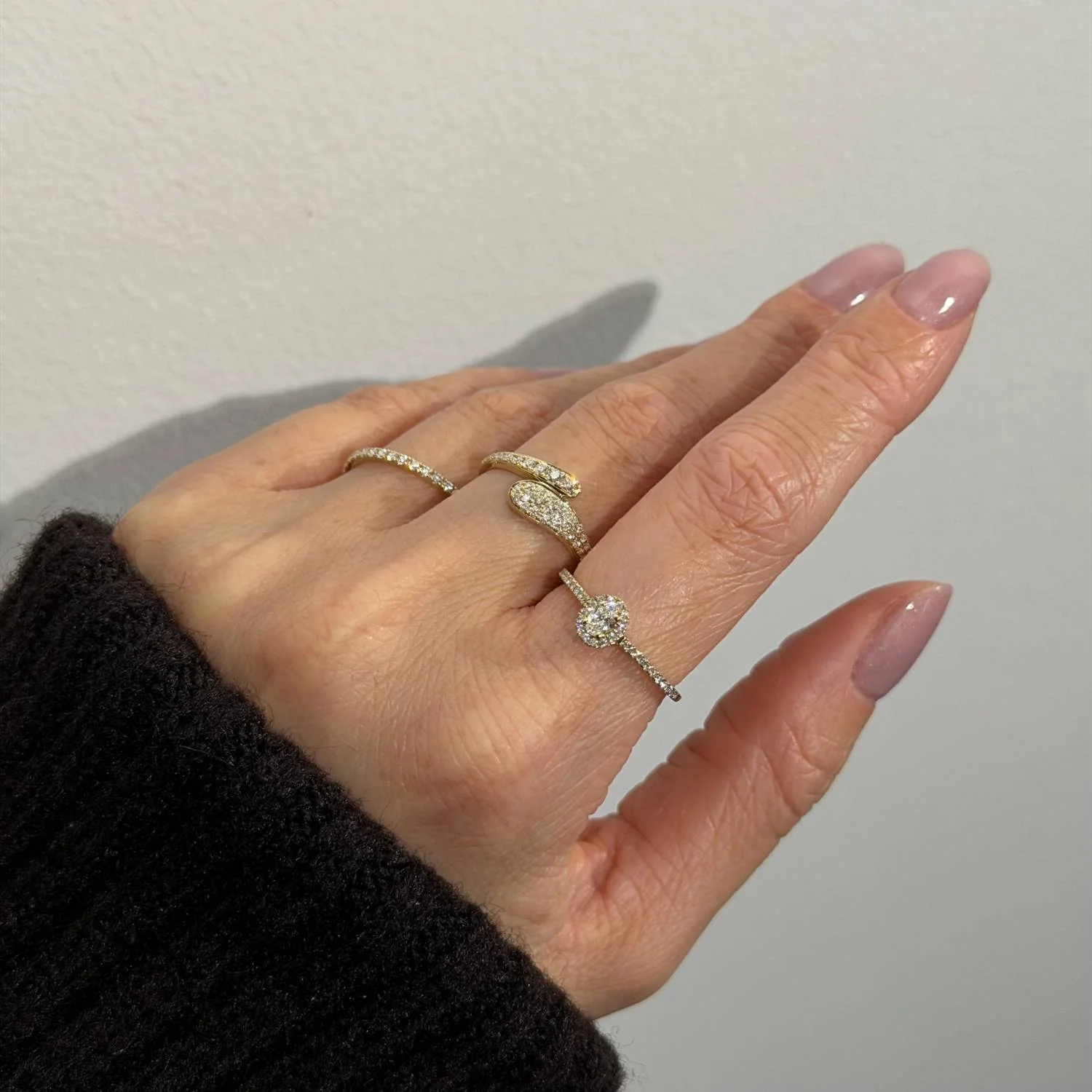 Aveny LUXURY - Rosetring m. 31 brillianter, 0,40 ct. w/si - 14 kt. guld - Image 3