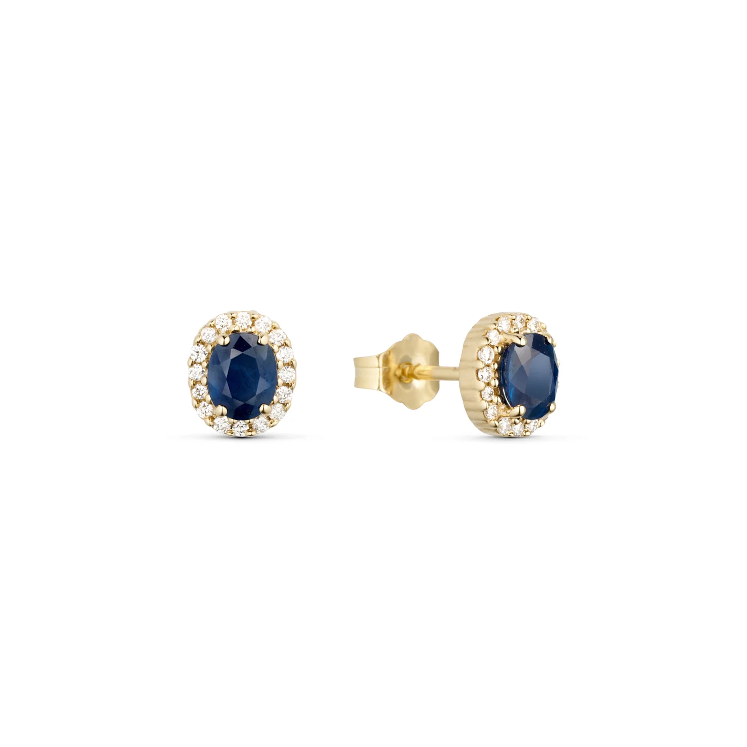 Aveny LUXURY - Safir ørestikker, 32x0,005 ct. w/si - 14 kt. guld