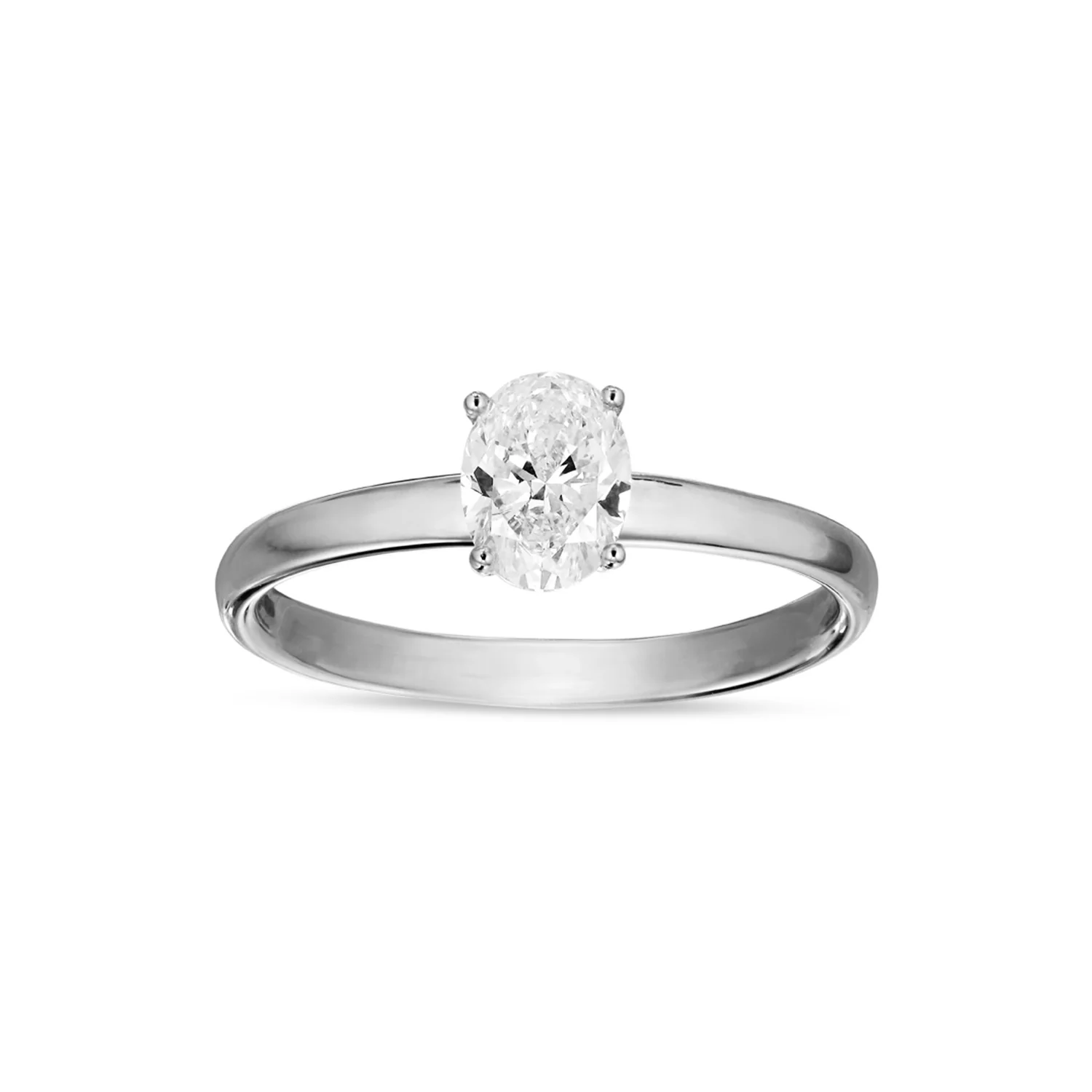 Aveny LUXURY - Solitaire ring, 0,80 ct. w/si - 14 kt. hvidguld