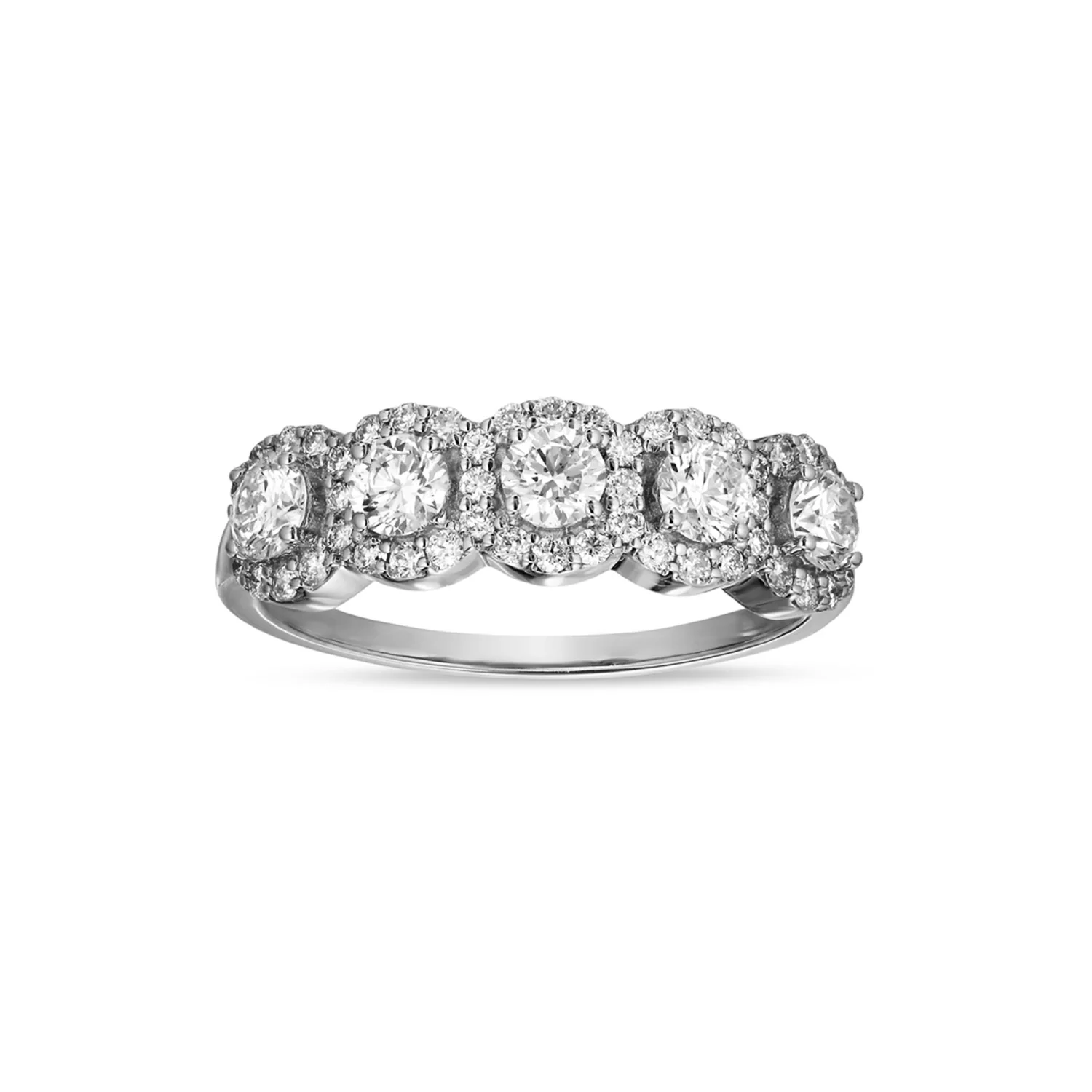 Aveny LUXURY - Square roset ring, 1.00 ct. w/si - 14 kt. guld