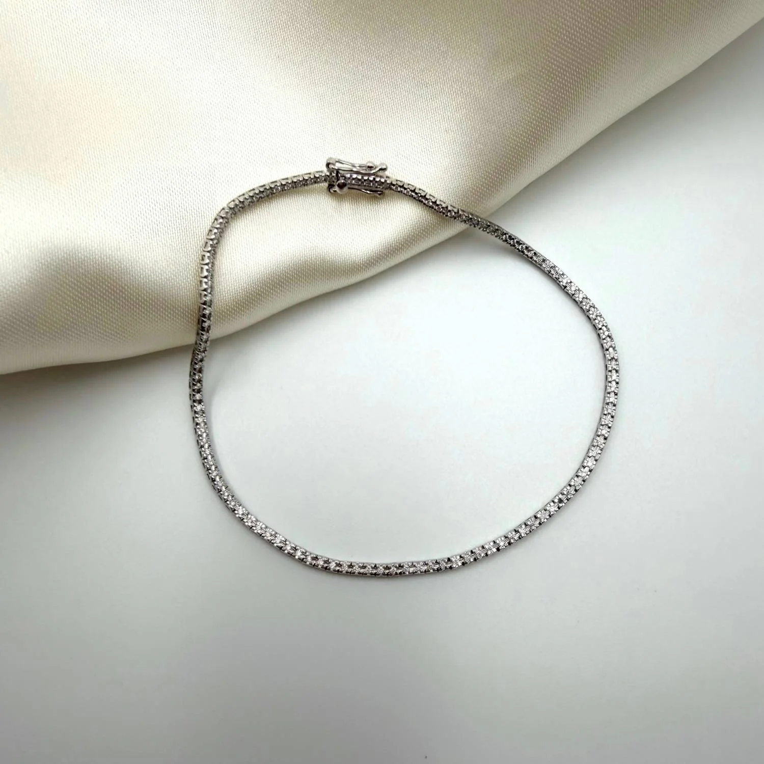 Aveny LUXURY - Tennisarmbånd, 0,284 ct. gh/si - 14 kt. hvidguld - Image 4