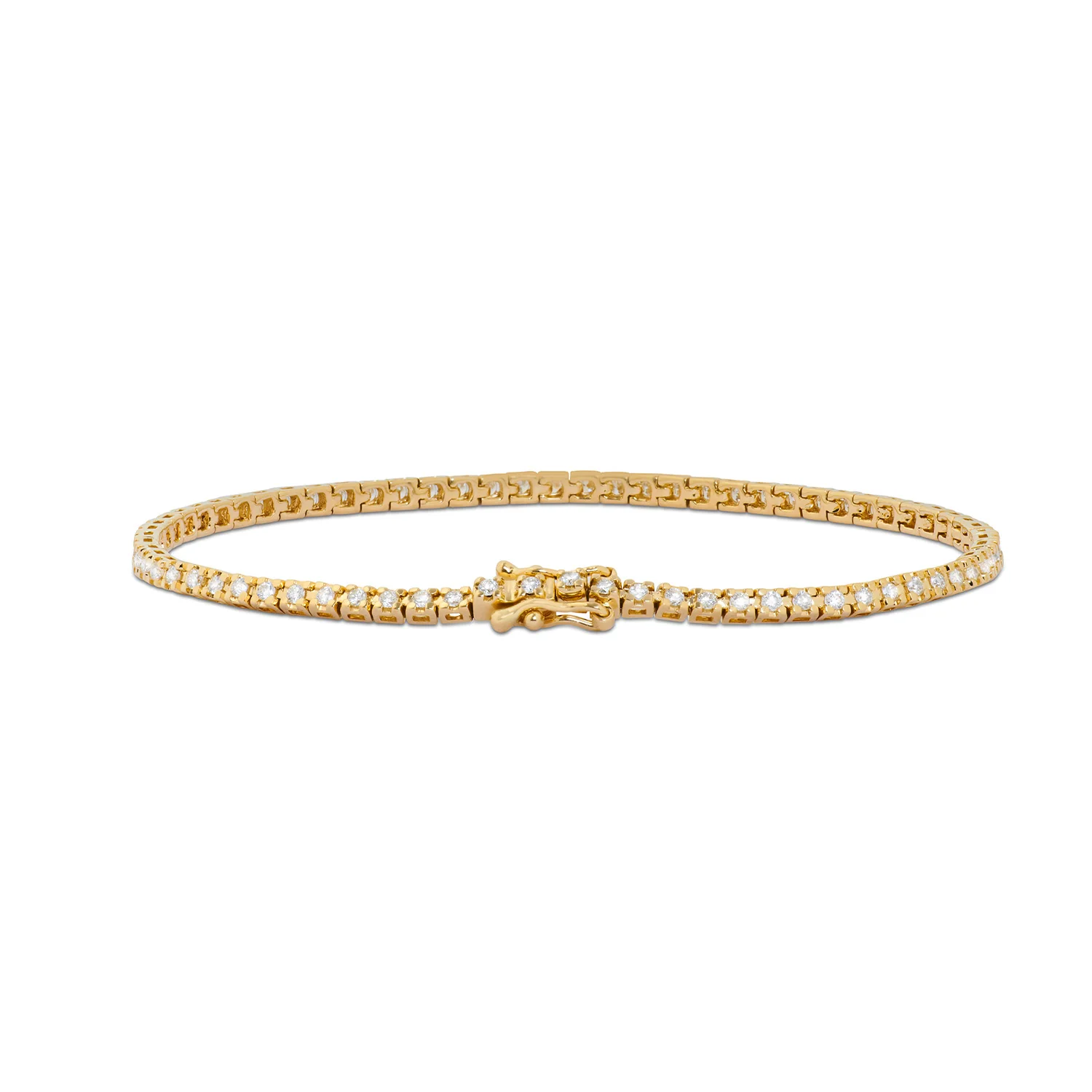 Aveny LUXURY - Tennisarmbånd, 17,5 cm/0,91 ct. w/si - 14 kt. guld - Image 3