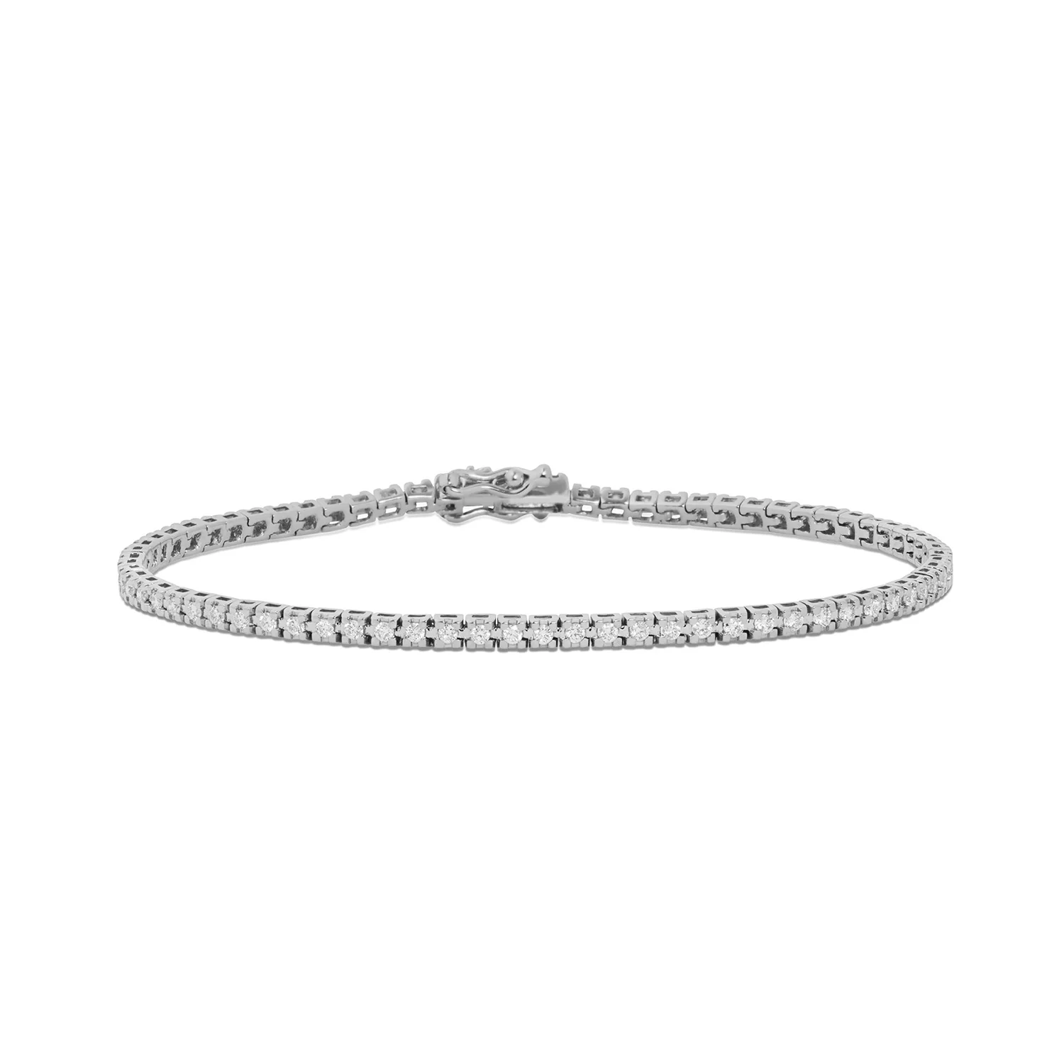 Aveny LUXURY - Tennisarmbånd, 17,5 cm/0,91 ct. w/si - 14 kt. hvidguld