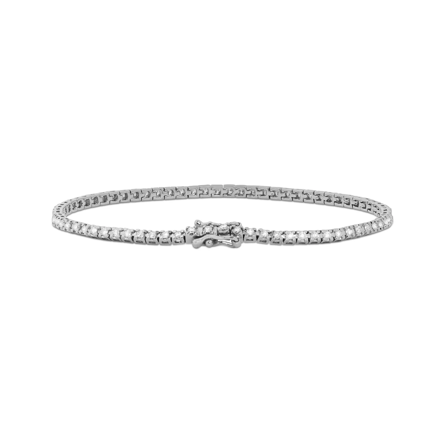 Aveny LUXURY - Tennisarmbånd, 17,5 cm/0,91 ct. w/si - 14 kt. hvidguld - Image 3