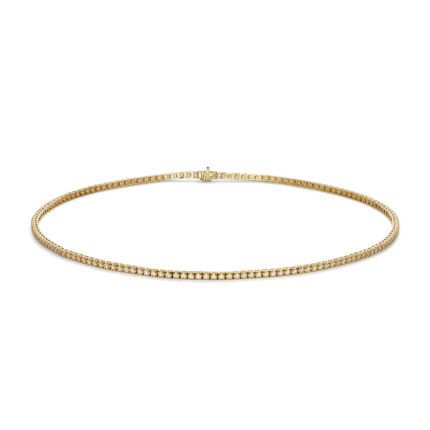 Aveny LUXURY - Tennishalskæde, 42 cm/3,00 ct. w/si - E3812-5-RG-42CM