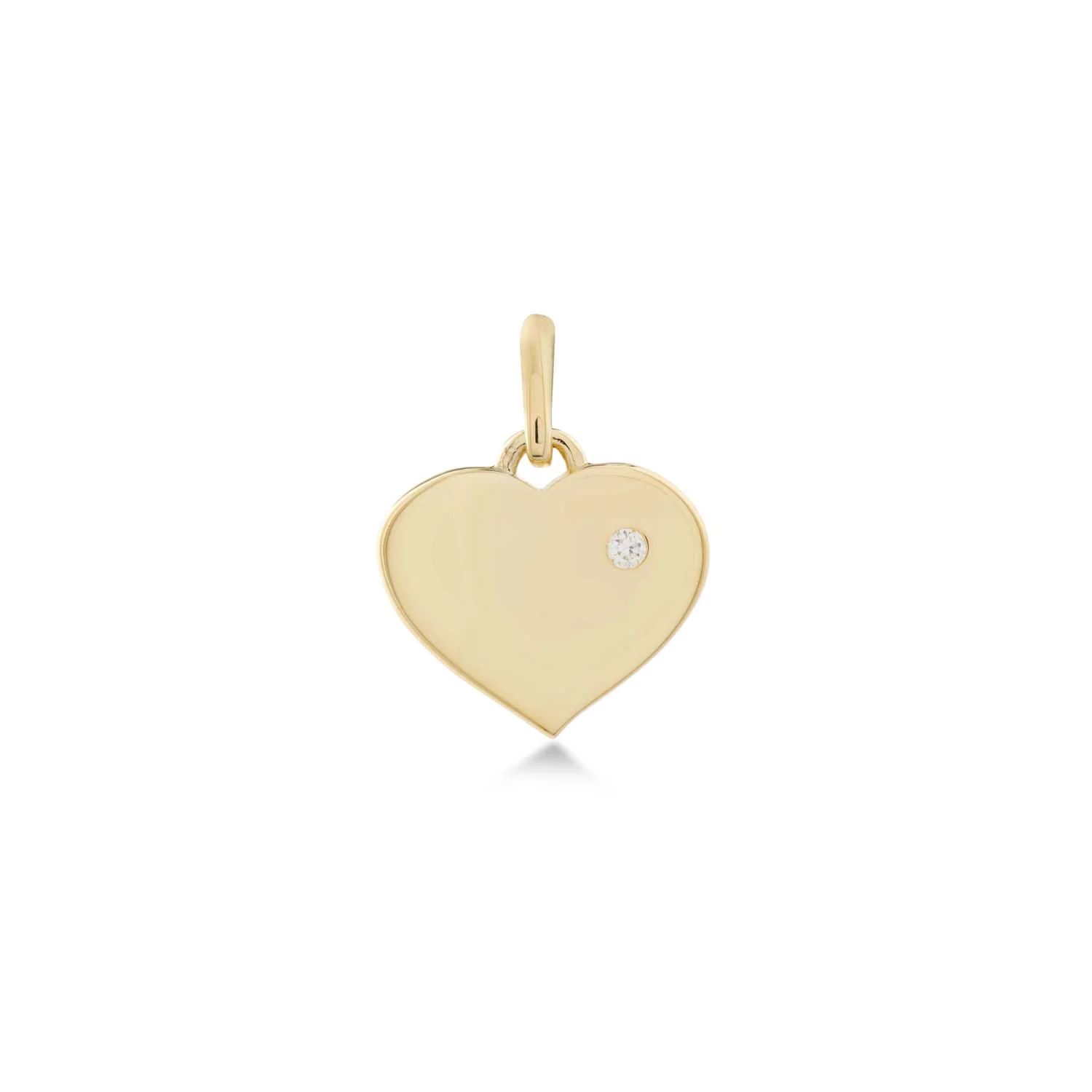 Aveny LUXURY - Vedhæng m. hjerte, 0,01ct. w/pi - 14 kt. guld