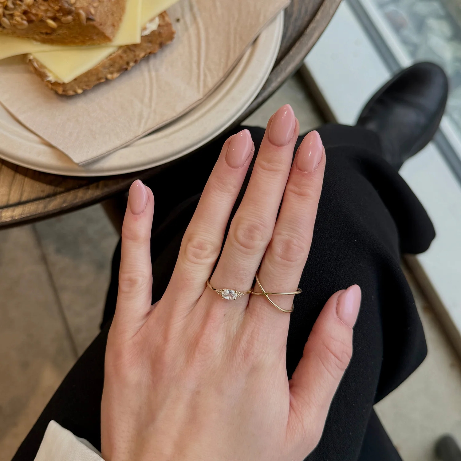 Aveny NINE K - Guld ring m. zirkonia - 9 kt. guld - Image 4