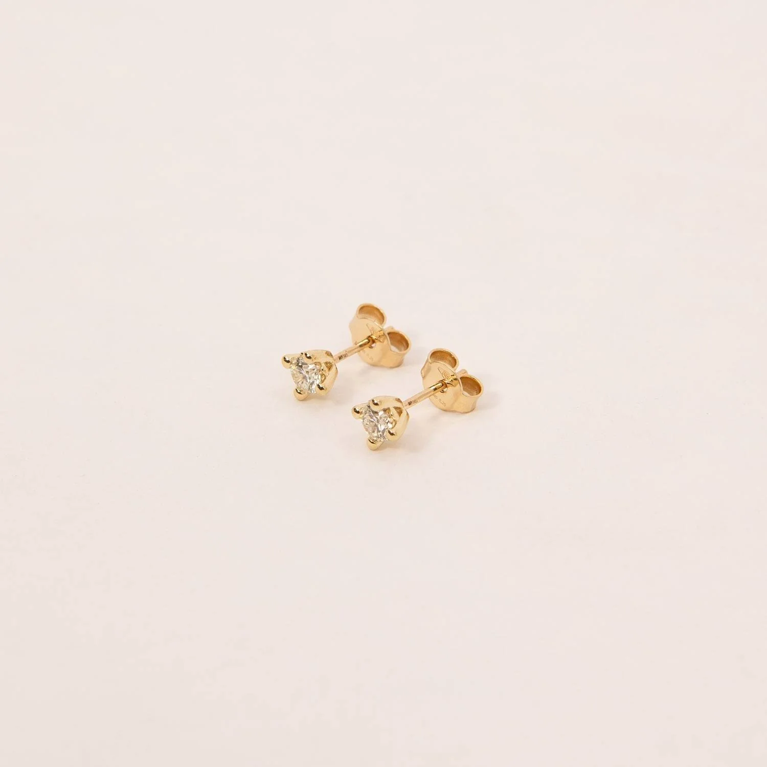 Aveny STARLIGHT - Ørestikker, 2x0,15 ct. w/si - 14 kt. guld - Image 4