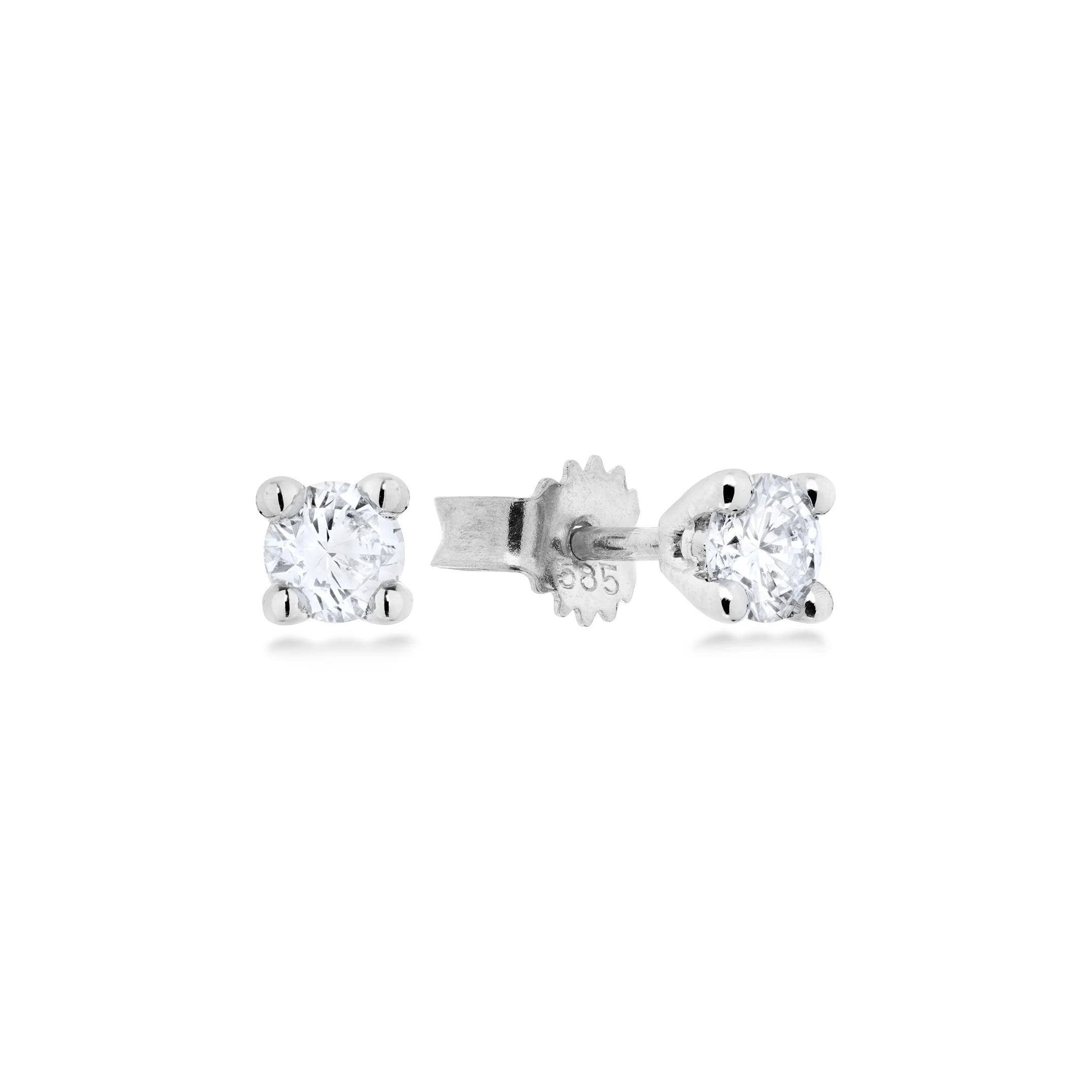 Aveny STARLIGHT - Ørestikker, 2x0,30 ct. w/si - 14 kt. hvidguld