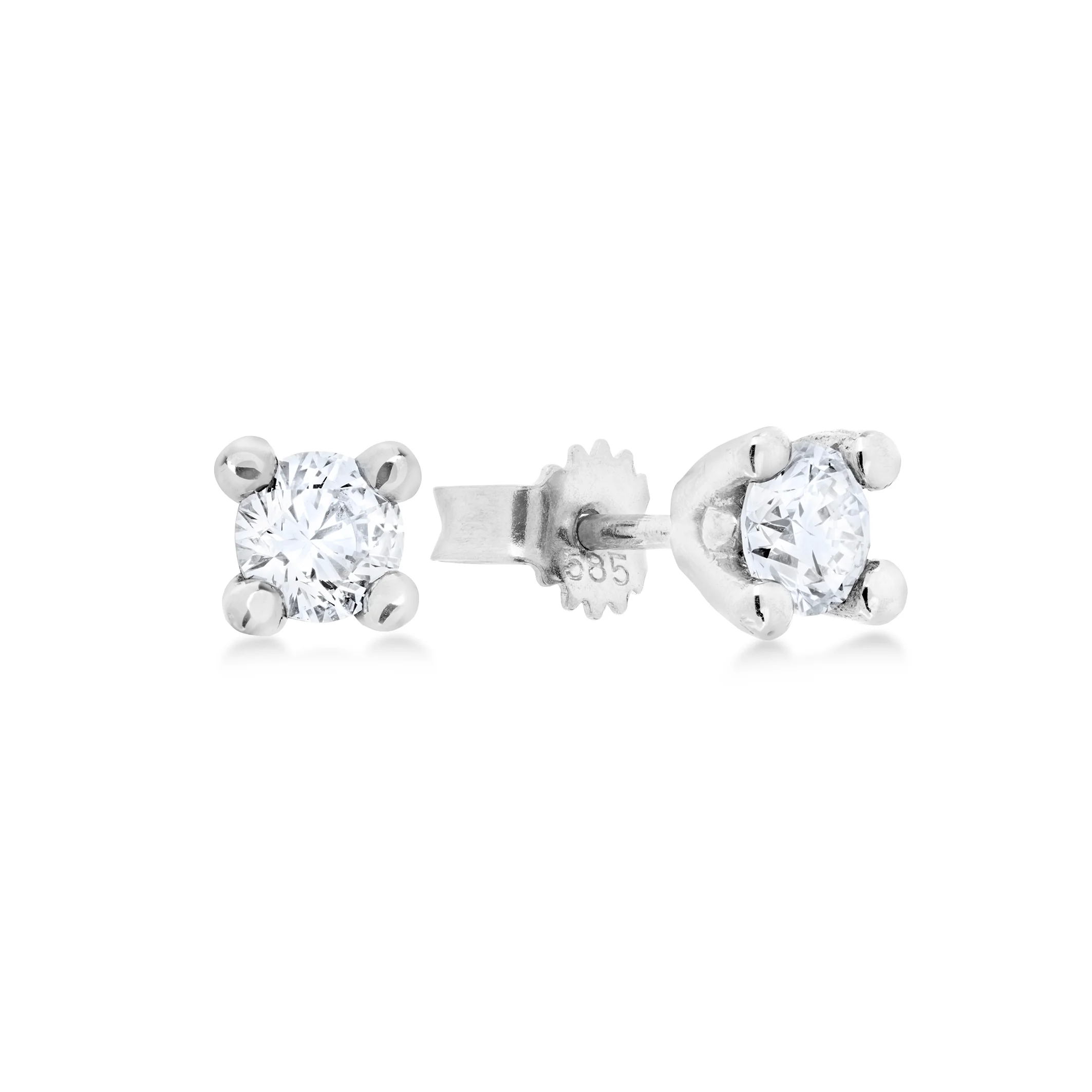 Aveny STARLIGHT - Ørestikker, 2x0,45 ct. w/si - 14 kt. hvidguld