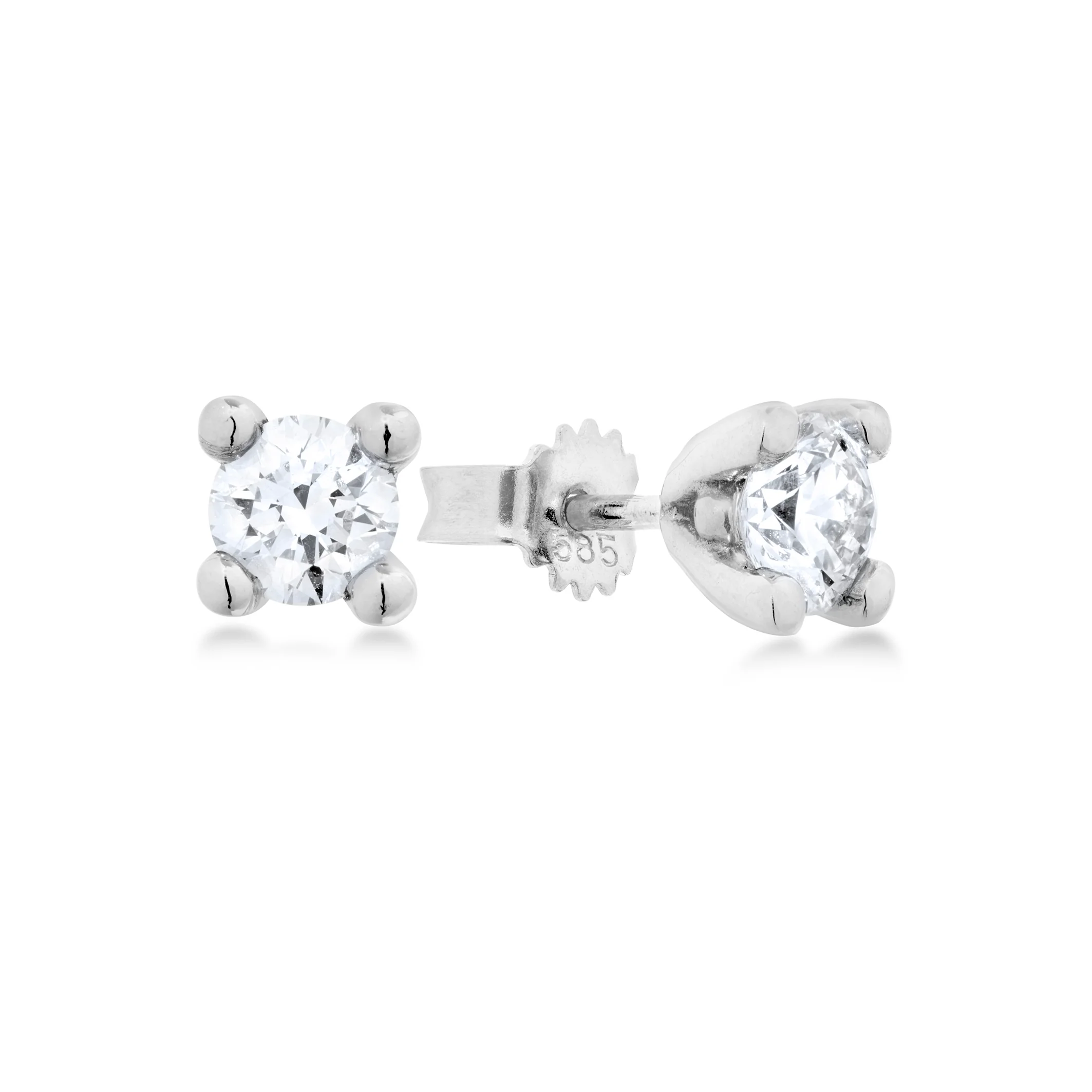 Aveny STARLIGHT - Ørestikker, 2x0,50 ct. w/si - 14 kt. hvidguld