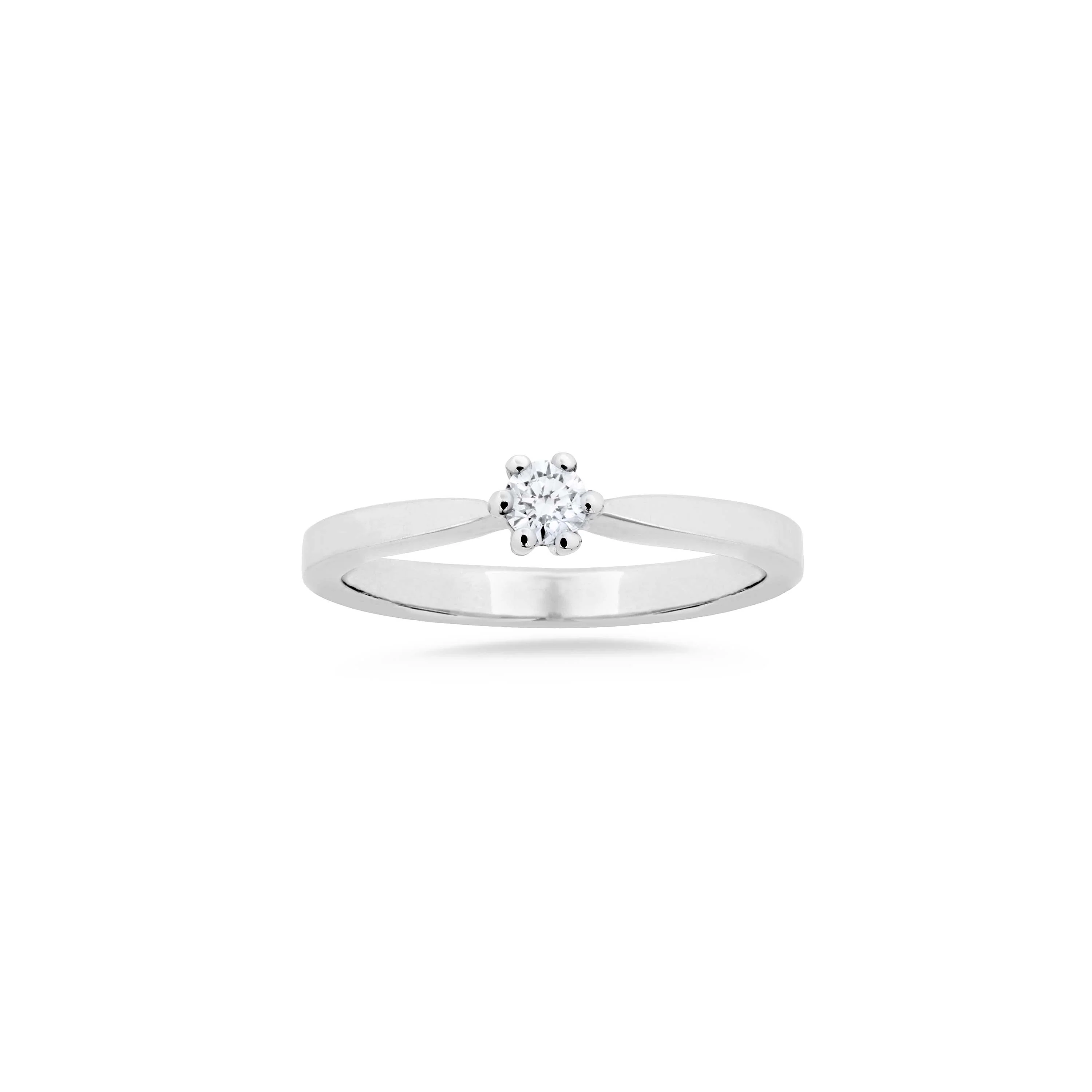 Aveny STARLIGHT - Ring, 0,10 ct. w/si - 14 kt. hvidguld