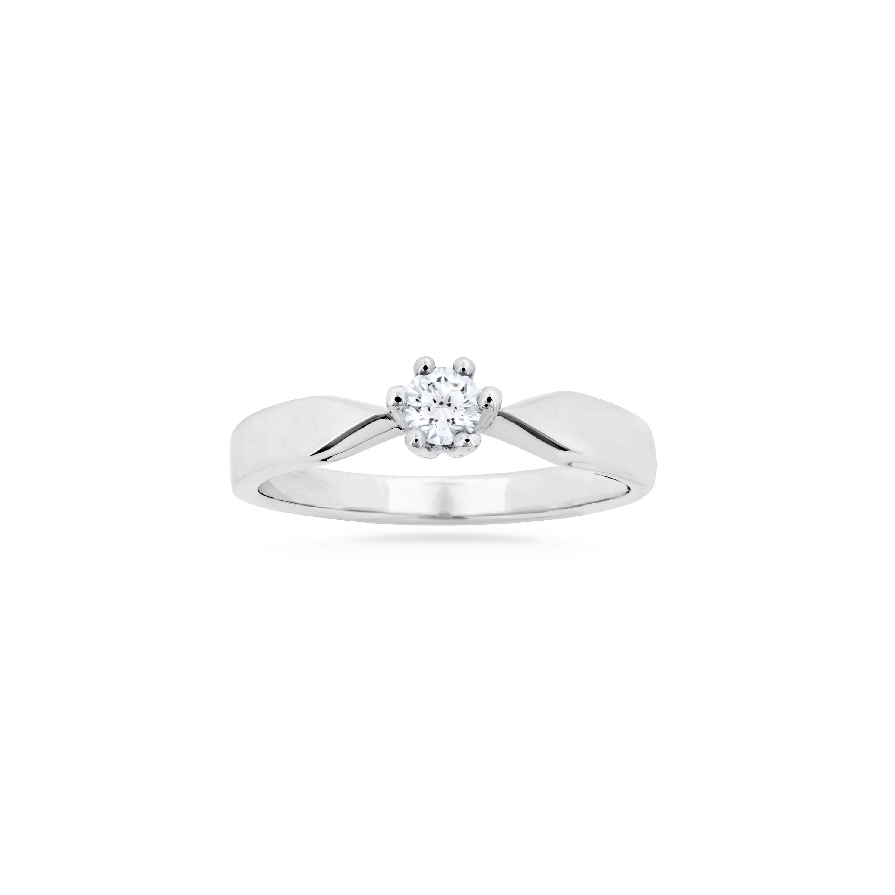 Aveny STARLIGHT - Ring, 0,20 ct. w/si - 14 kt. hvidguld