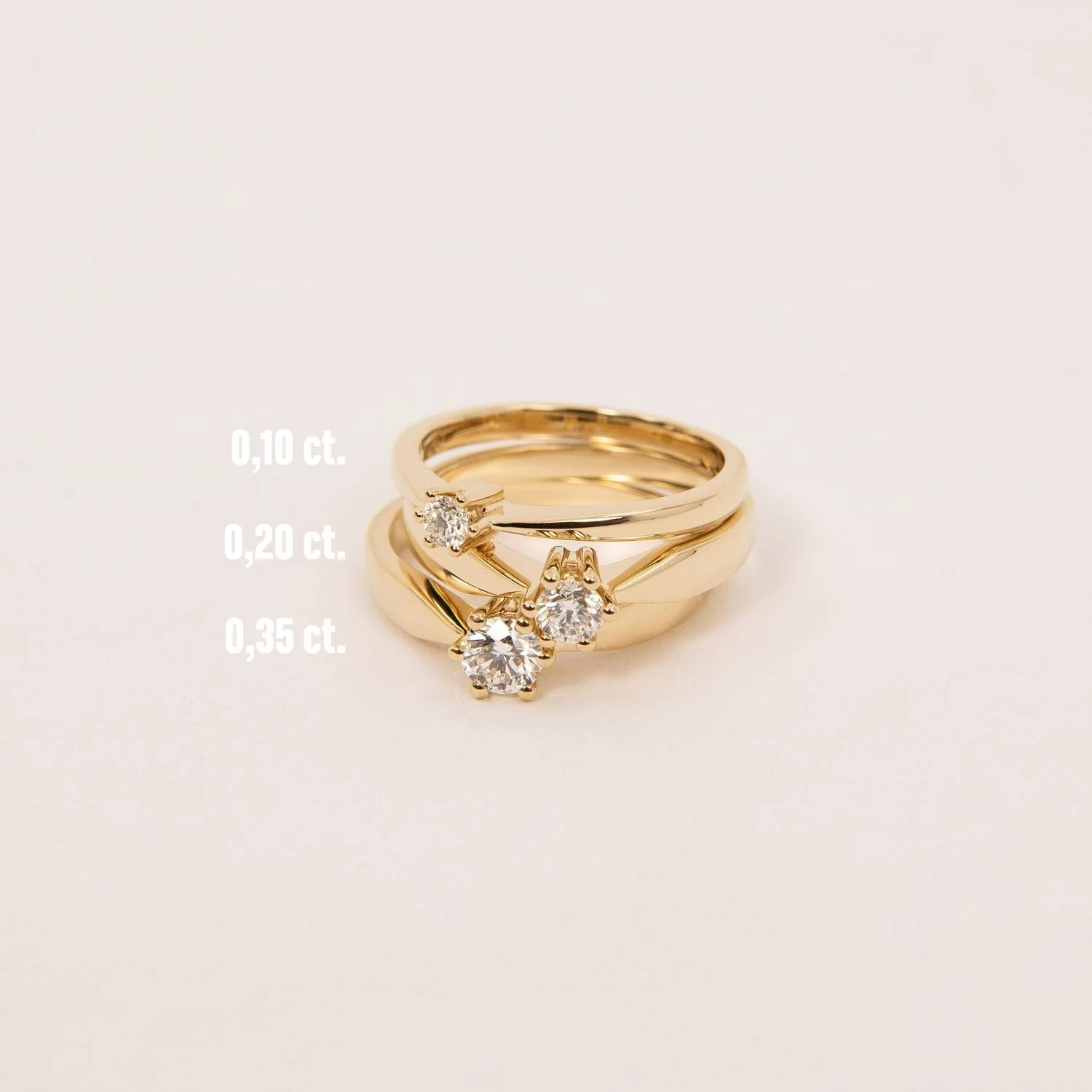 Aveny STARLIGHT - Ring, 0,35 ct. w/si - 14 kt. guld - Image 3