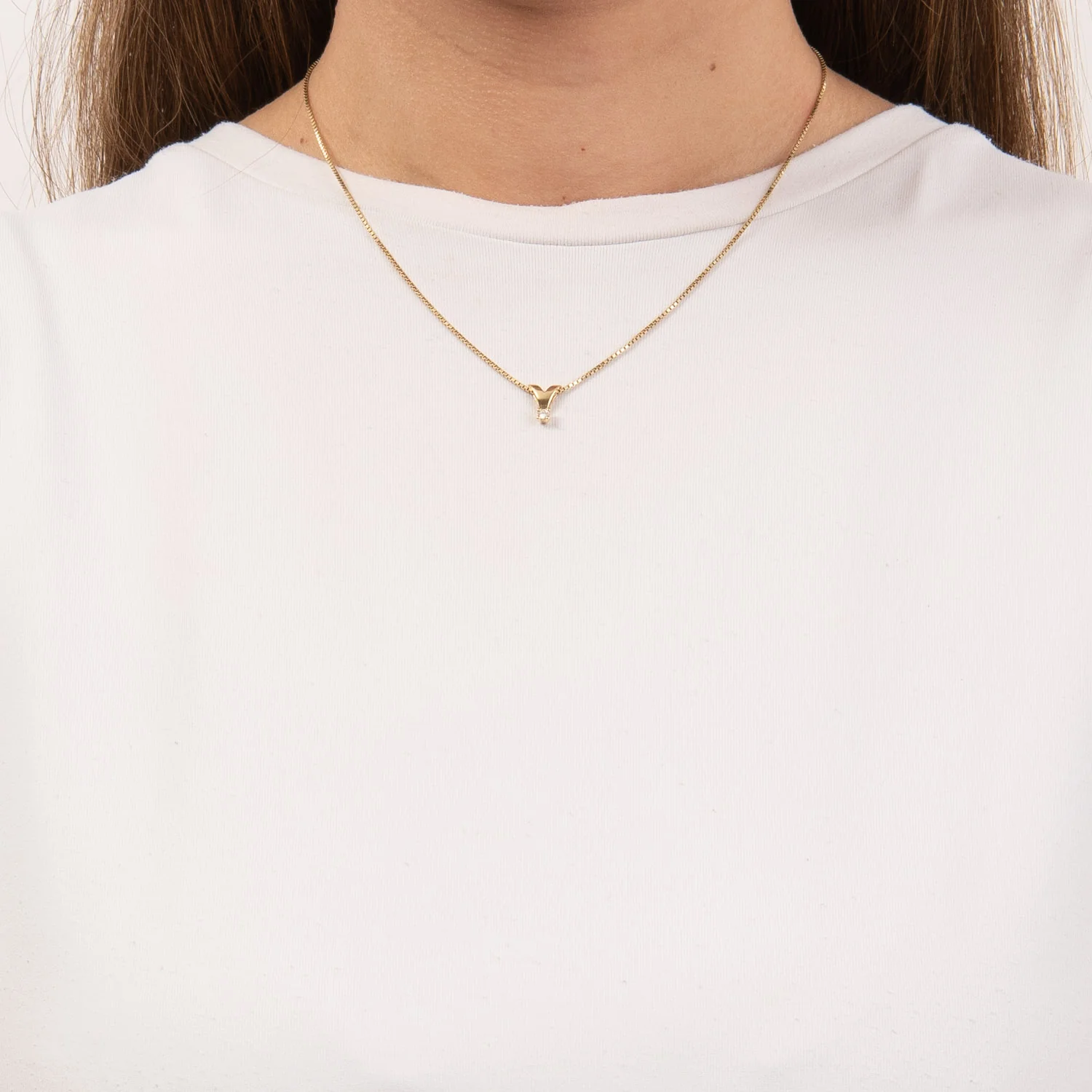Aveny STARLIGHT - Vedhæng, 0,05 ct. w/si - 14 kt. guld - Image 2
