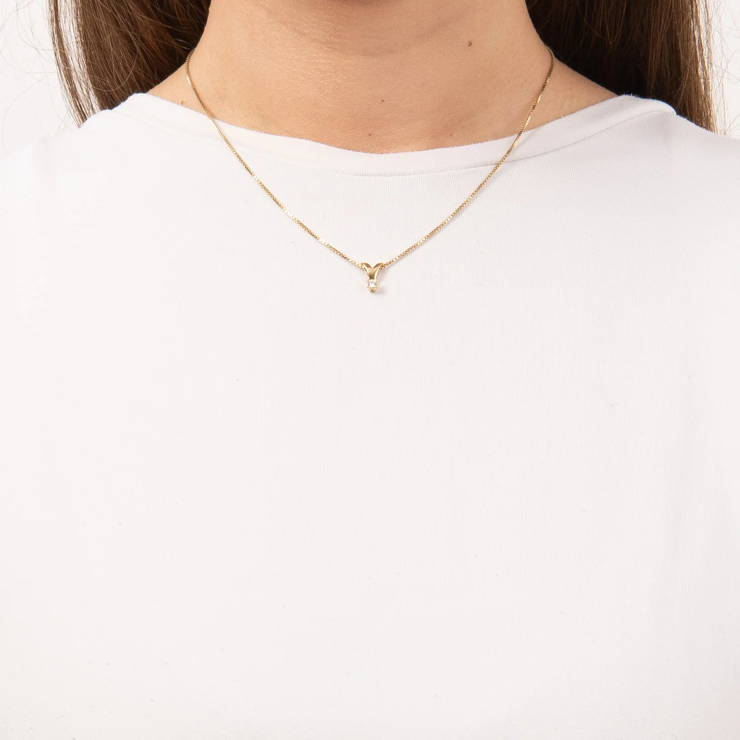 Aveny STARLIGHT - Vedhæng, 0,10 ct. w/si - 14 kt. guld - Image 2