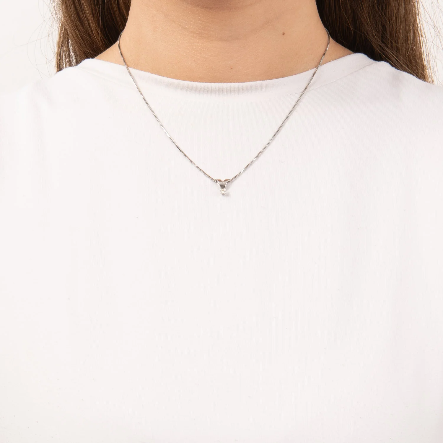 Aveny STARLIGHT - Vedhæng, 0,10 ct. w/si - 14 kt. hvidguld - Image 2