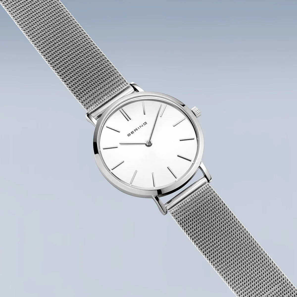 BERING - Classic Dameur, sølv/hvid - 14134-004 - Image 4