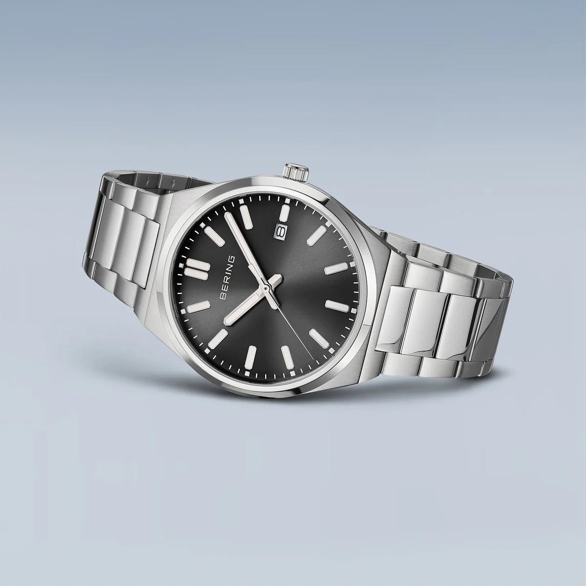 BERING - Classic titanium ur m. sort lænke, 39 mm - 17639-702 - Image 4