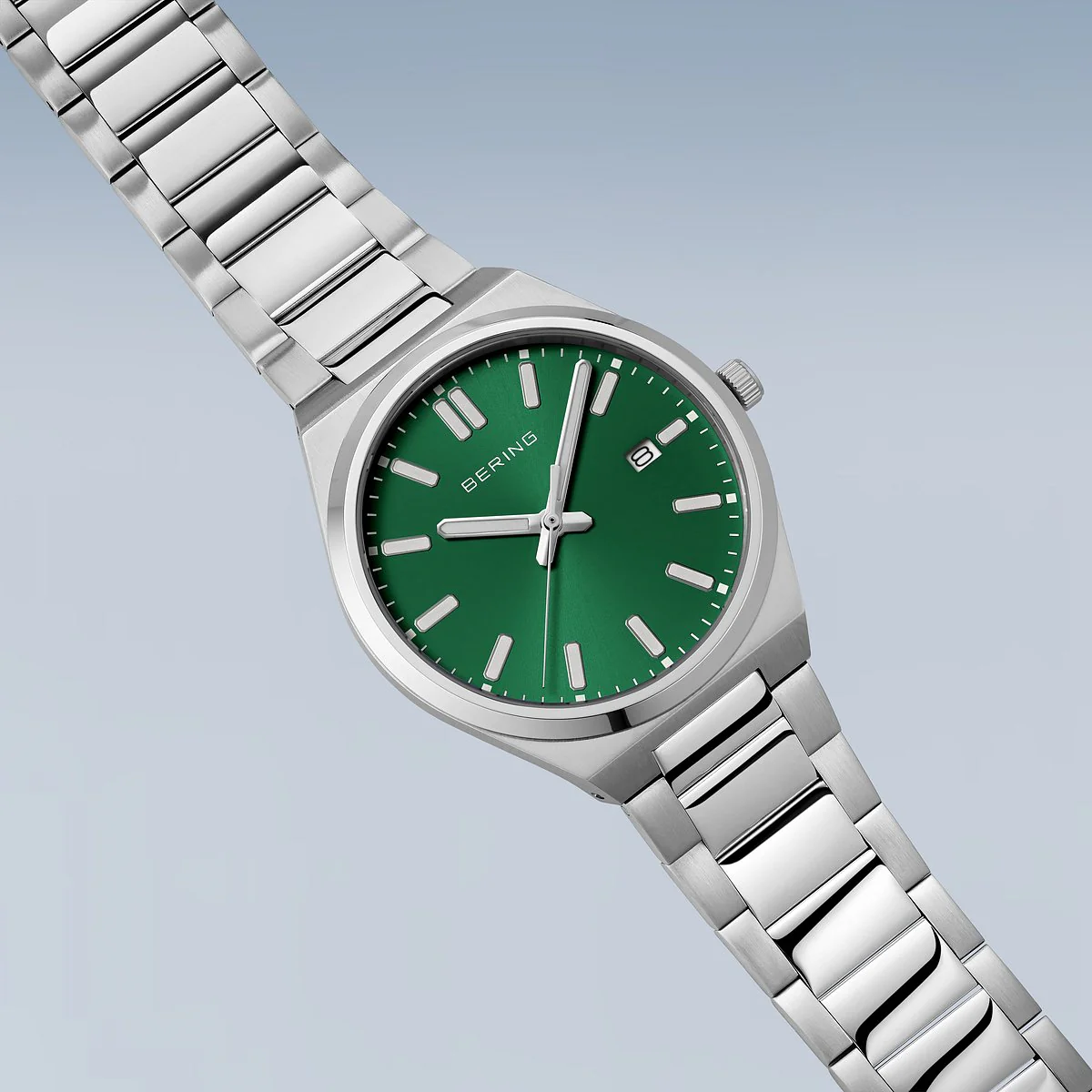 BERING - Classic ur m. grøn skive, 40x45 mm - 17639-708 - Image 5