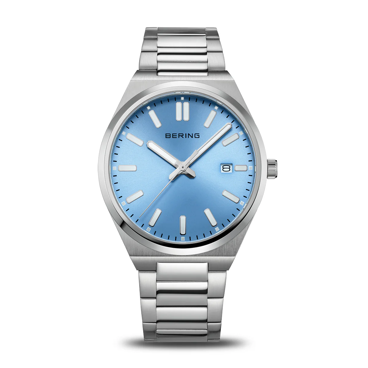 BERING - Classic ur m. lyseblå skive, 39 mm - 17639-707