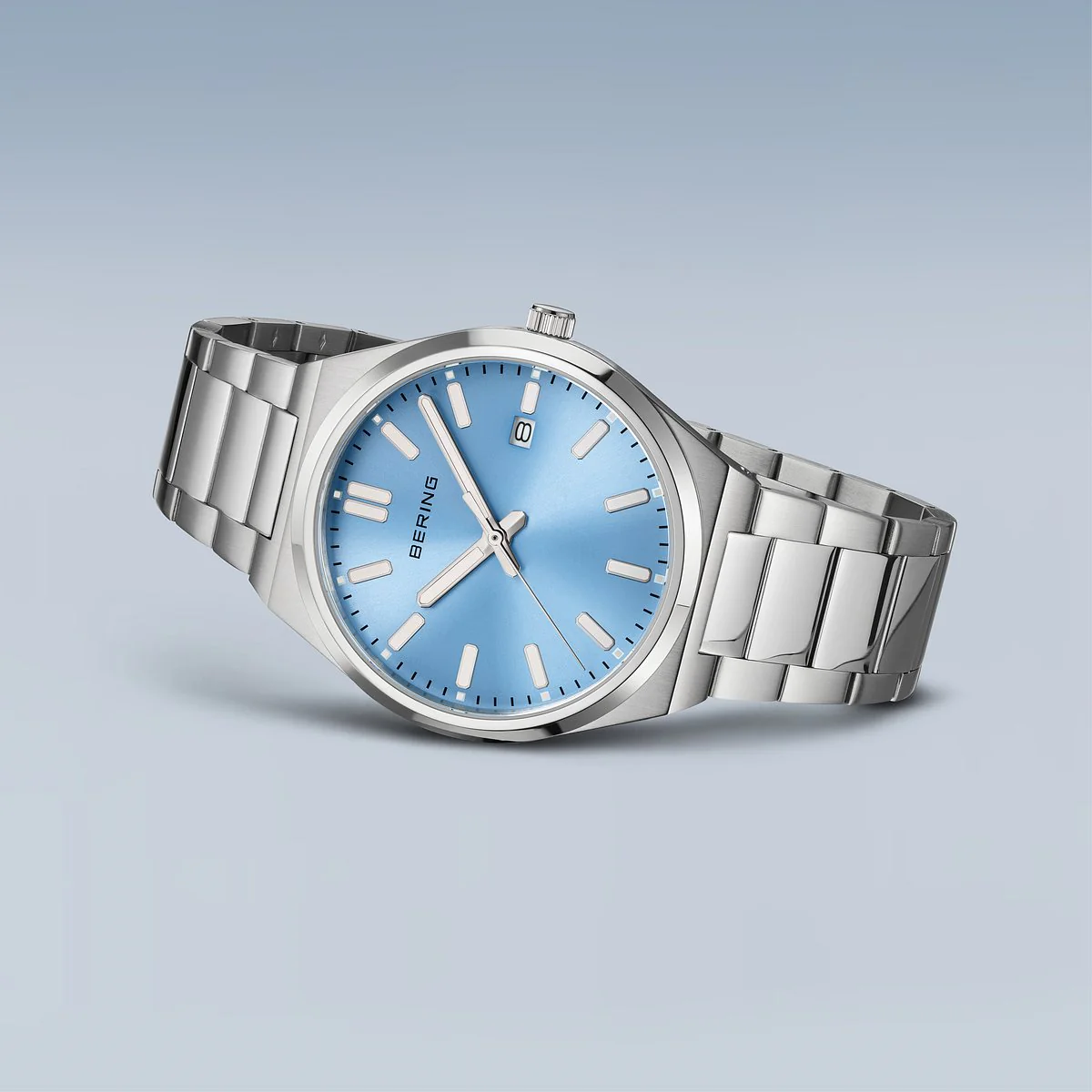 BERING - Classic ur m. lyseblå skive, 39 mm - 17639-707 - Image 4