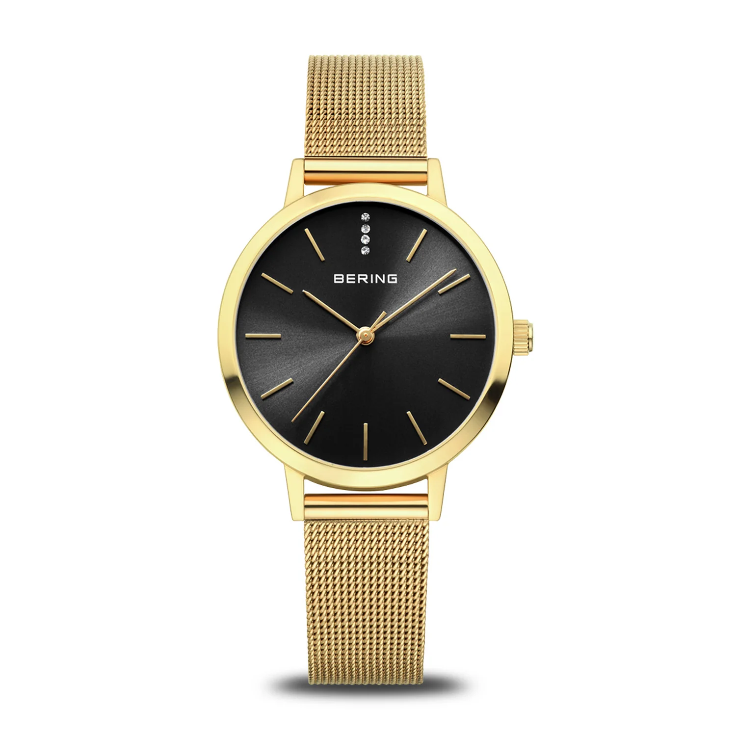 BERING - Classic ur m. sort skive, 34 mm - 13434-332