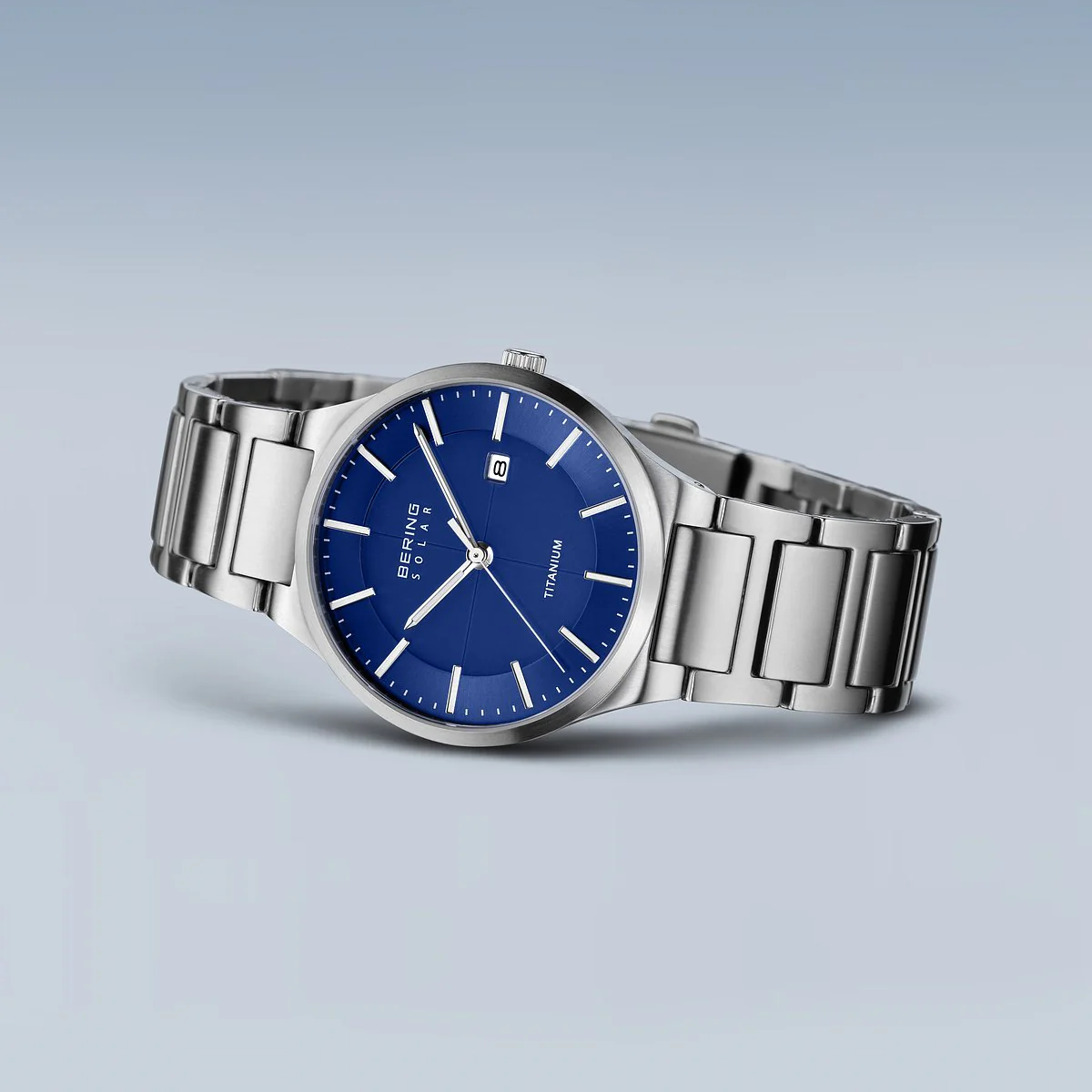 BERING - Slim Solar Herreur, blå - 15239-777 - Image 2