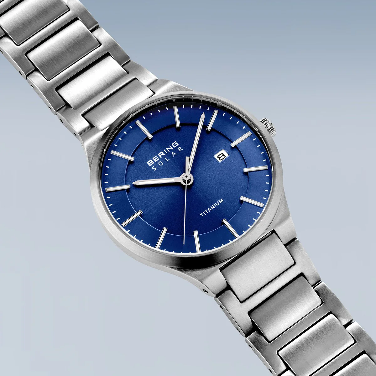 BERING - Slim Solar Herreur, blå - 15239-777 - Image 4