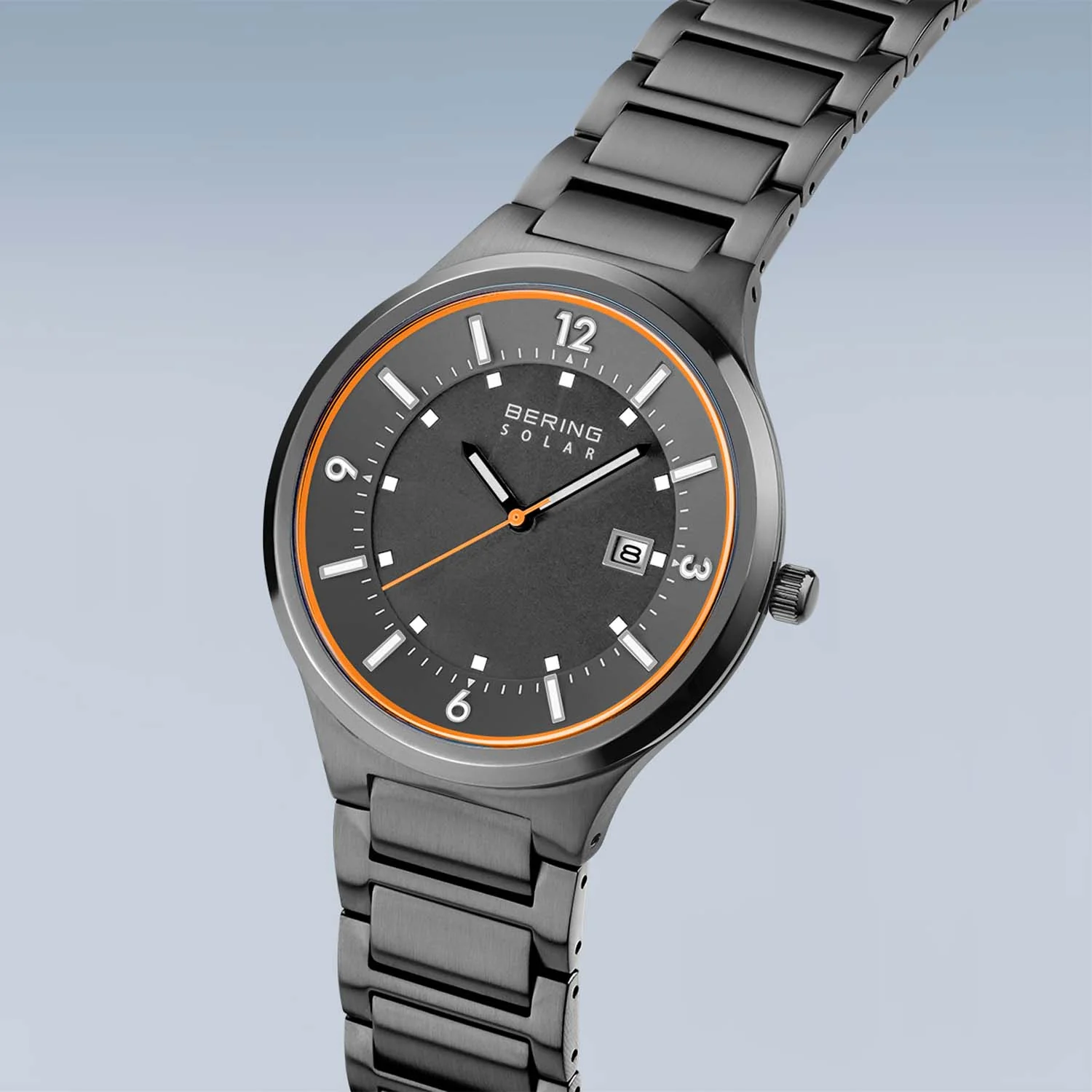 BERING - Slim Solar ur m. grå skive, 42 mm - 14442-777 - Image 2