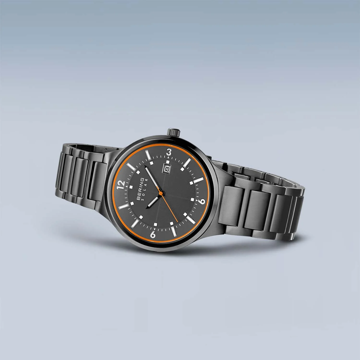 BERING - Slim Solar ur m. grå skive, 42 mm - 14442-777 - Image 4